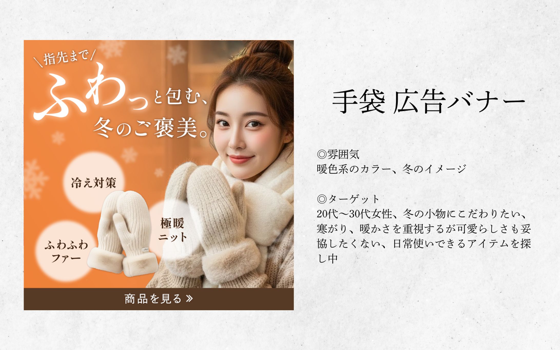 【自主制作】手袋 広告バナー-1