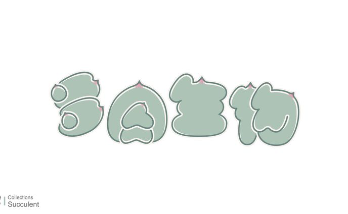 Type Design / 多肉生物