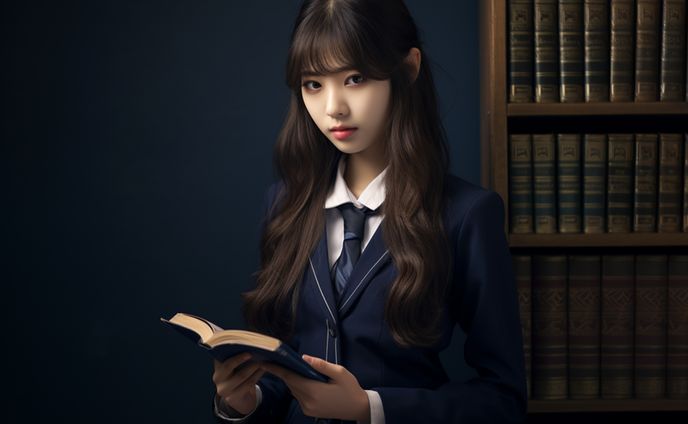 シックな女子高生