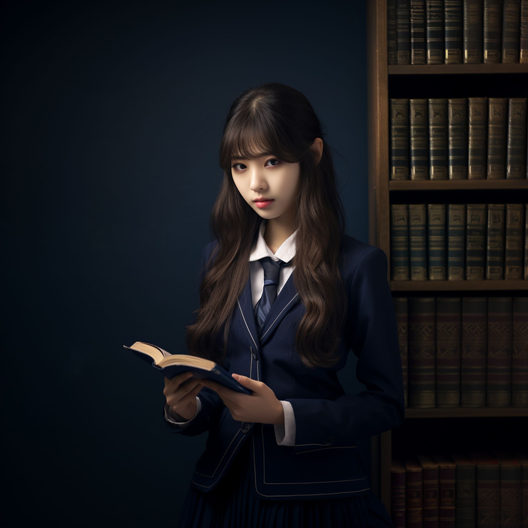 シックな女子高生-1