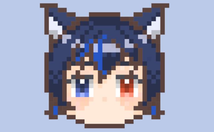 ドット絵 ( 蒼雨アオイ 様) 