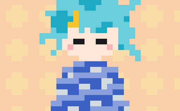 水玉ちゃんとお布団
