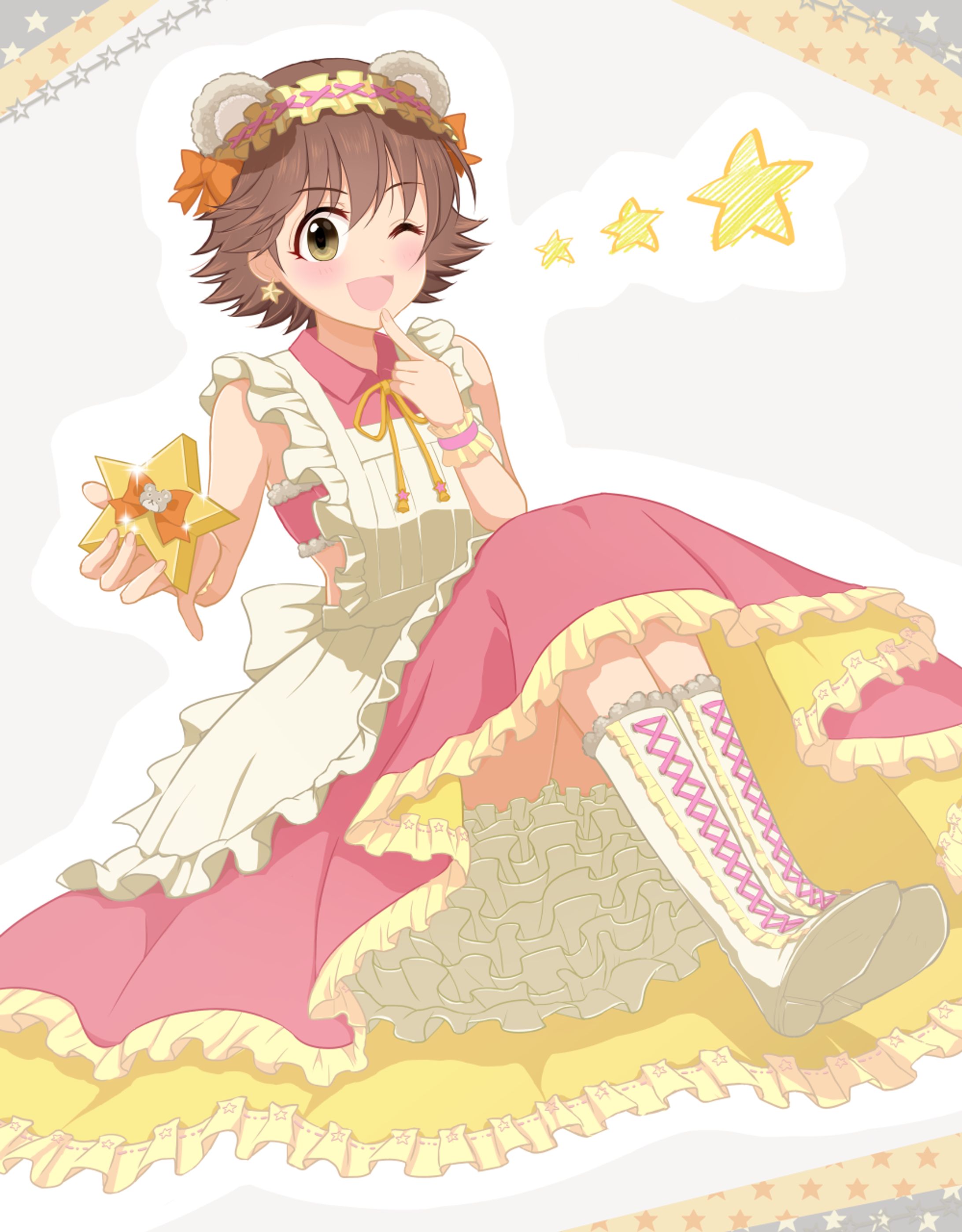 二次創作　アイドルマスターシンデレラガールズ　本田未央　オリジナル服-1