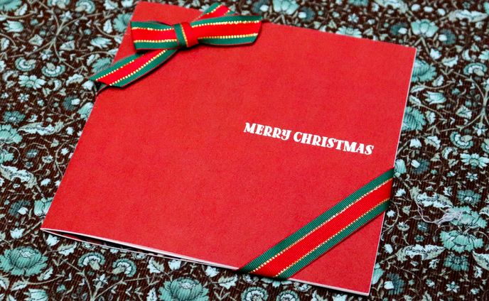 自主制作本「MERRY CHRISTMAS」