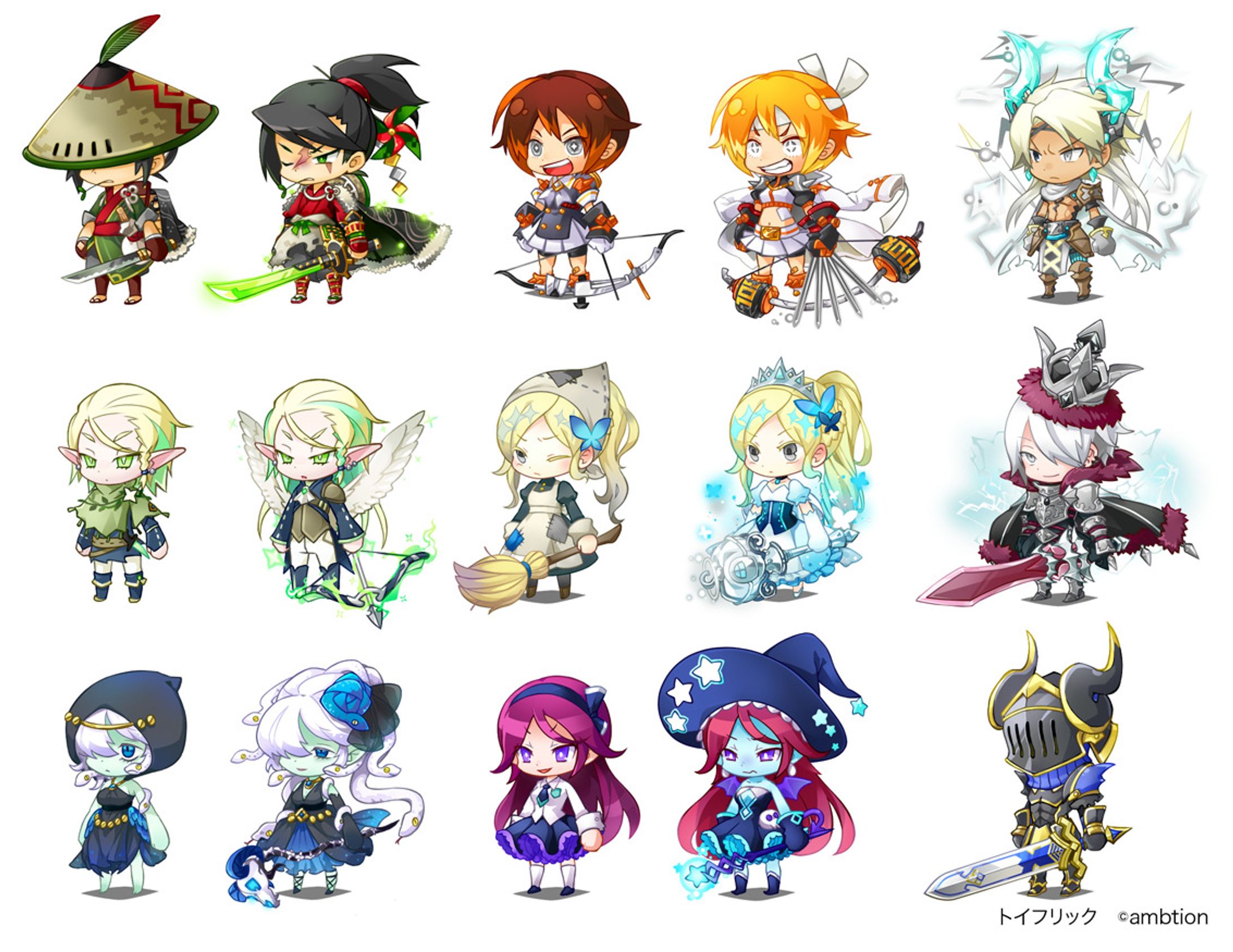 アプリゲーム「トイフリック」キャラクターデザイン-1