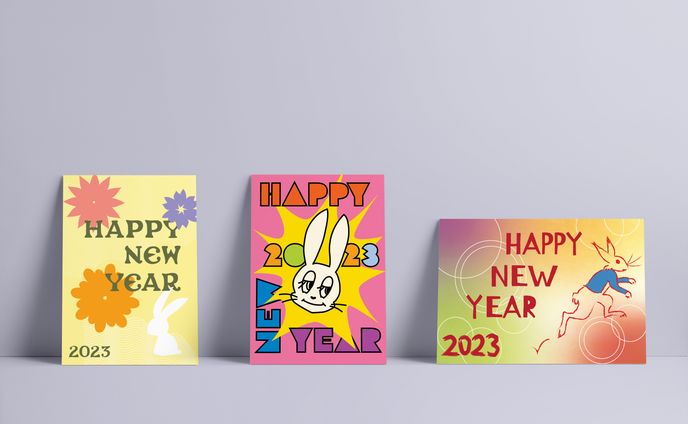 2023 年賀状　New Years greeting card 