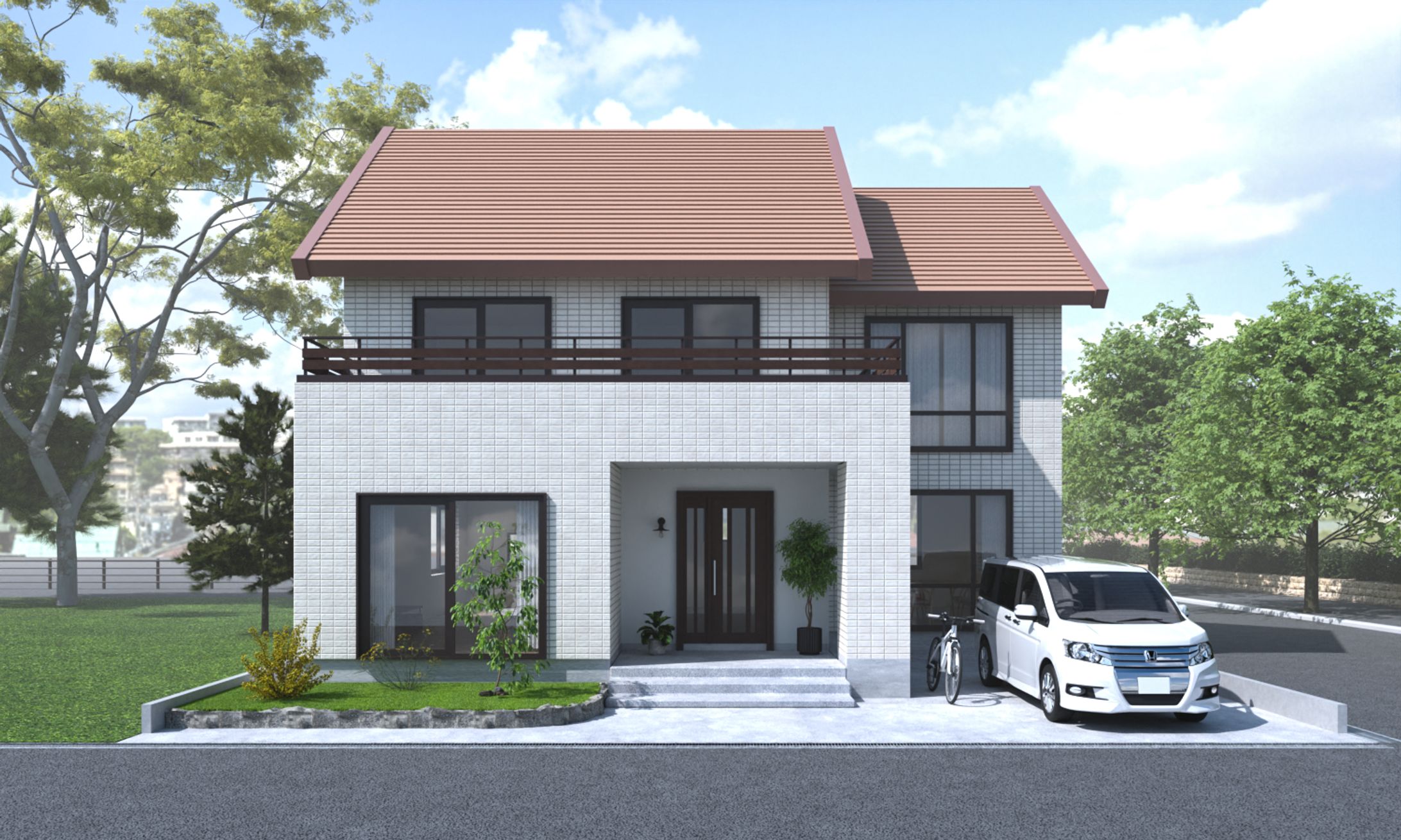 戸建て住宅／CGパース-1