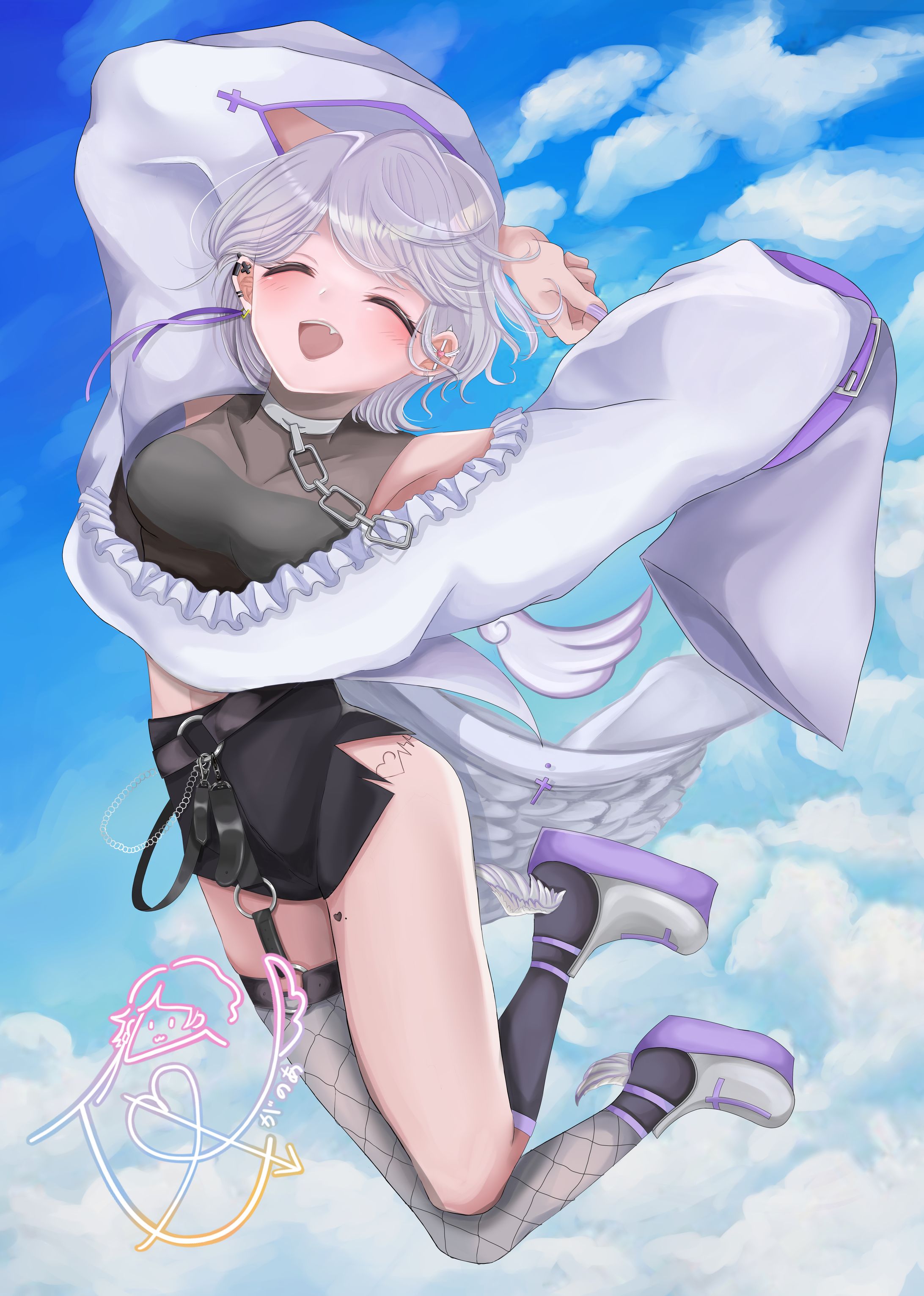【自分用】縦向き1枚イラスト-1
