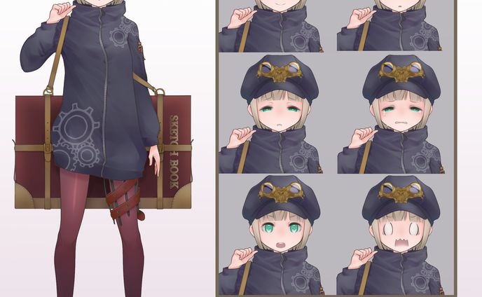 立ち絵　差分サンプル