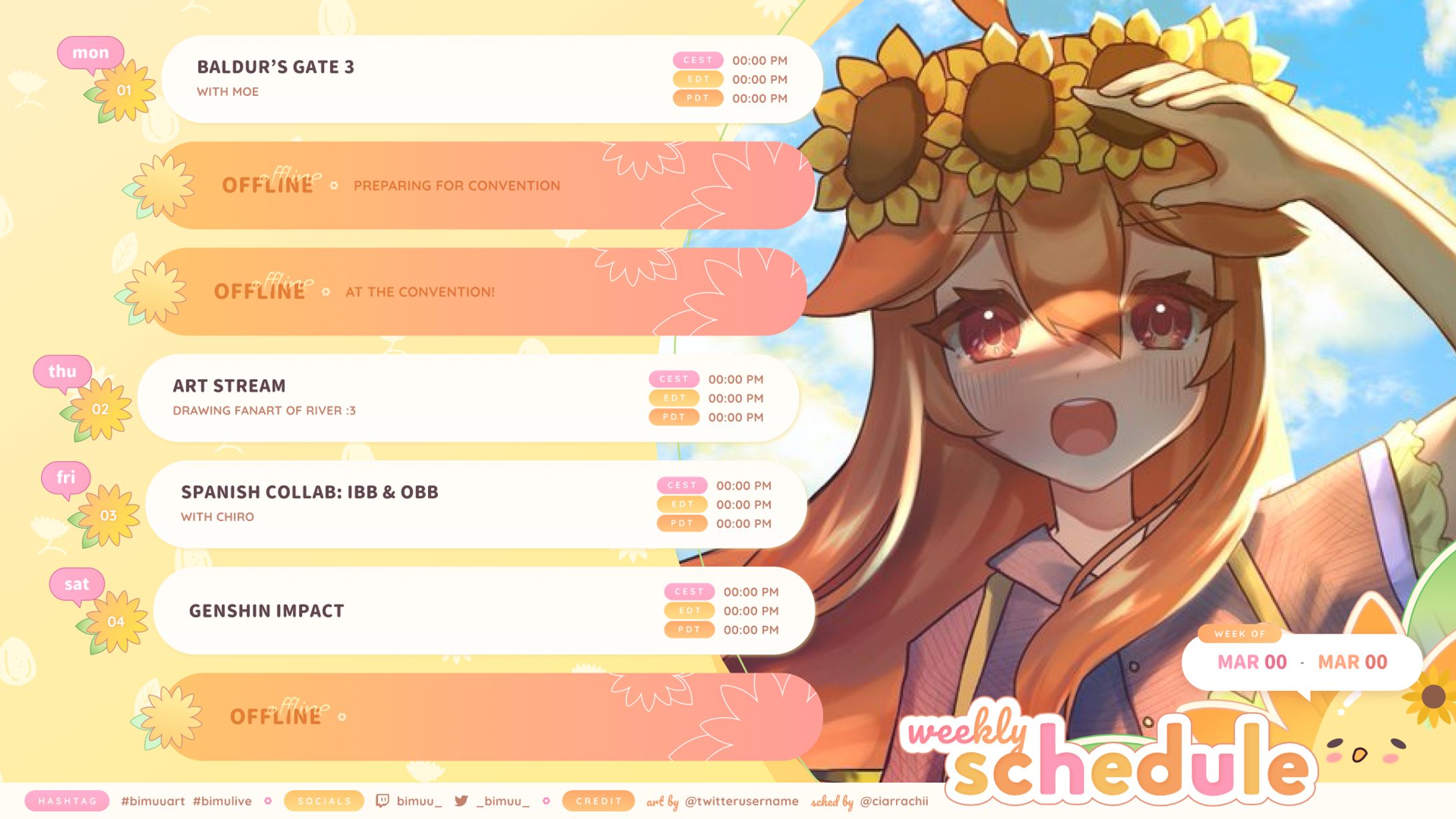 Bimu - Schedule-1