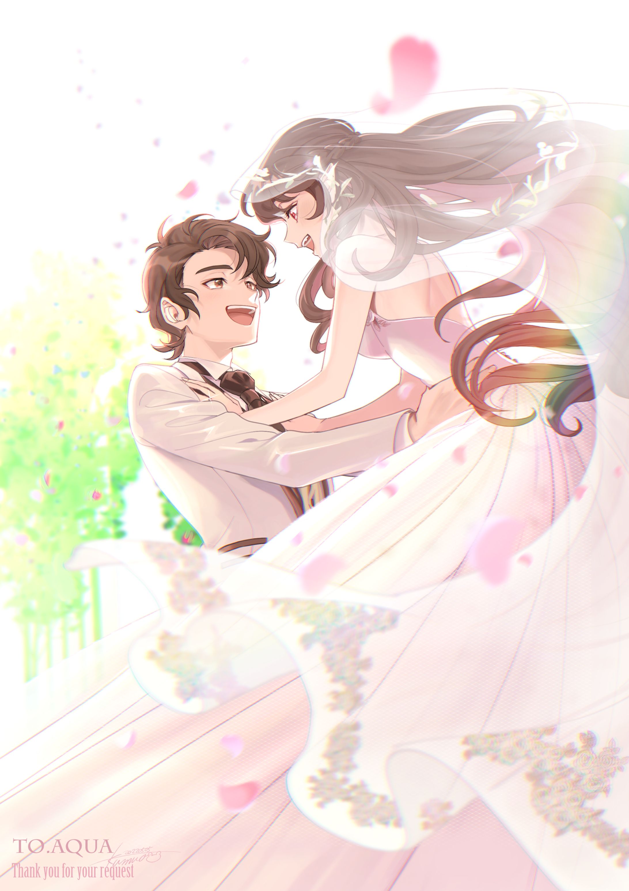 結婚式(skeb作品）-1