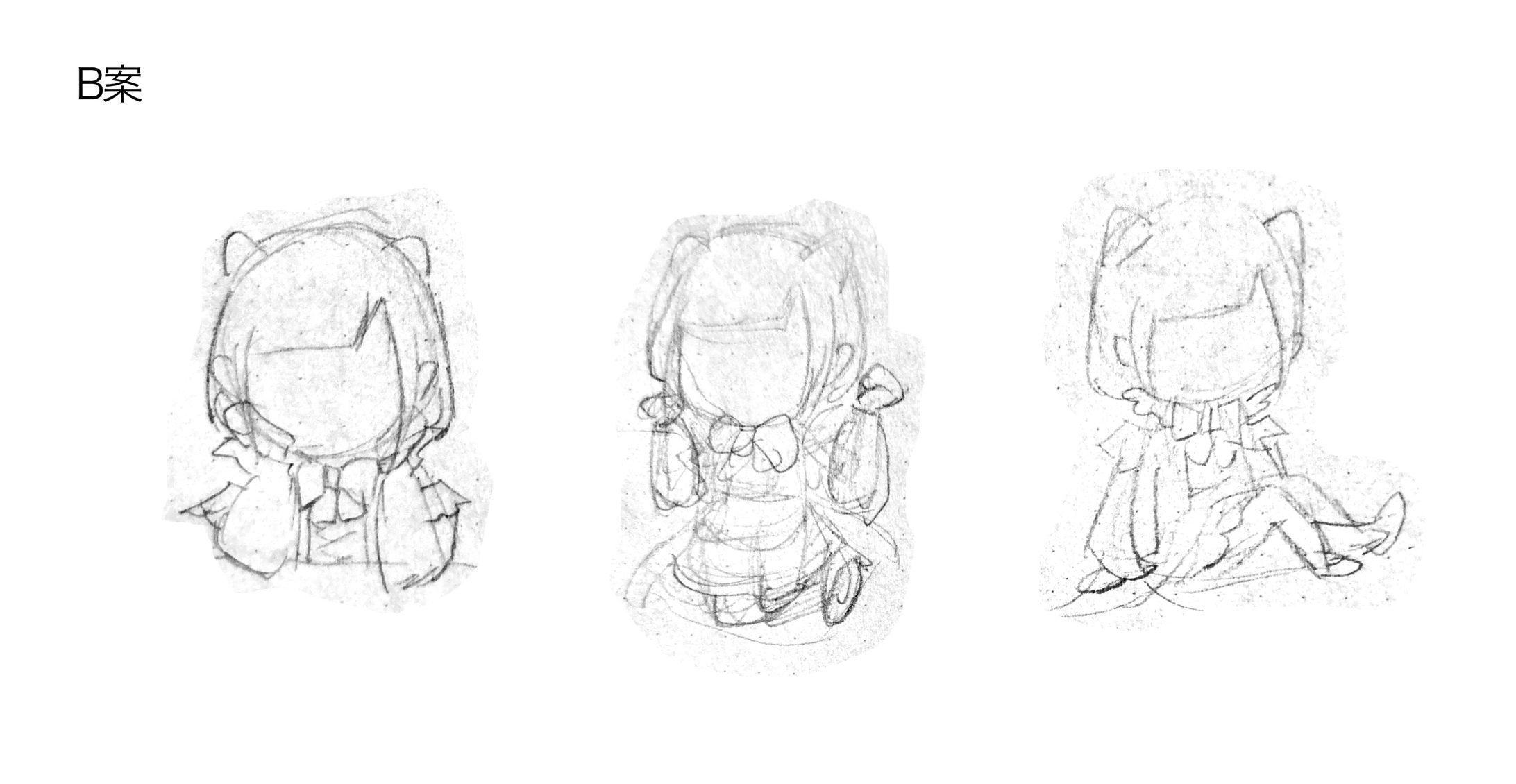 B案：缶バッジ(正円)に収まりやすいポーズ