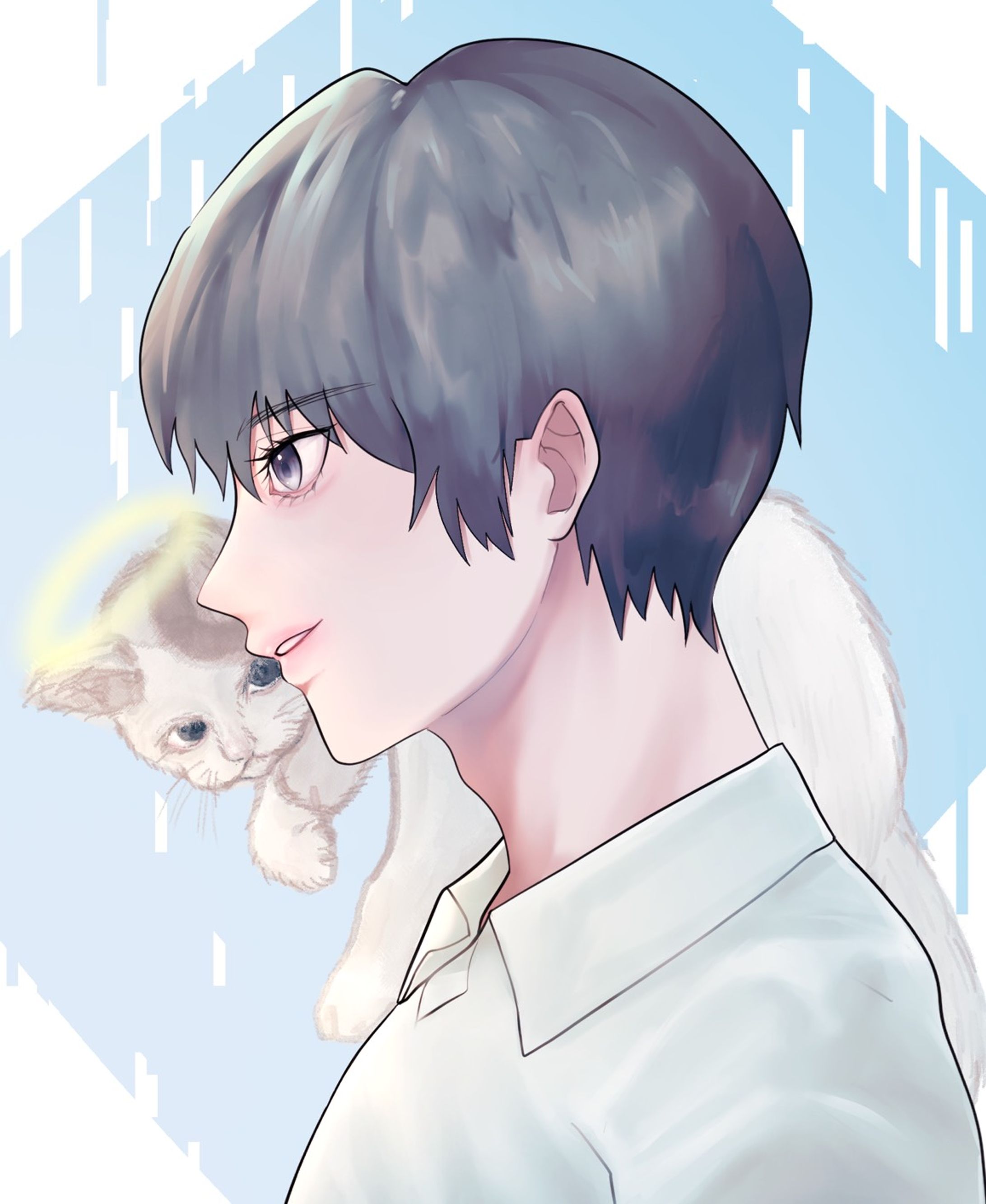 天使と男の子-1