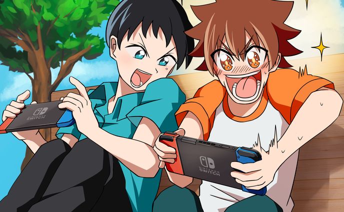 コロコロコミック8月号 カブトクワガタ特集ページ　挿絵