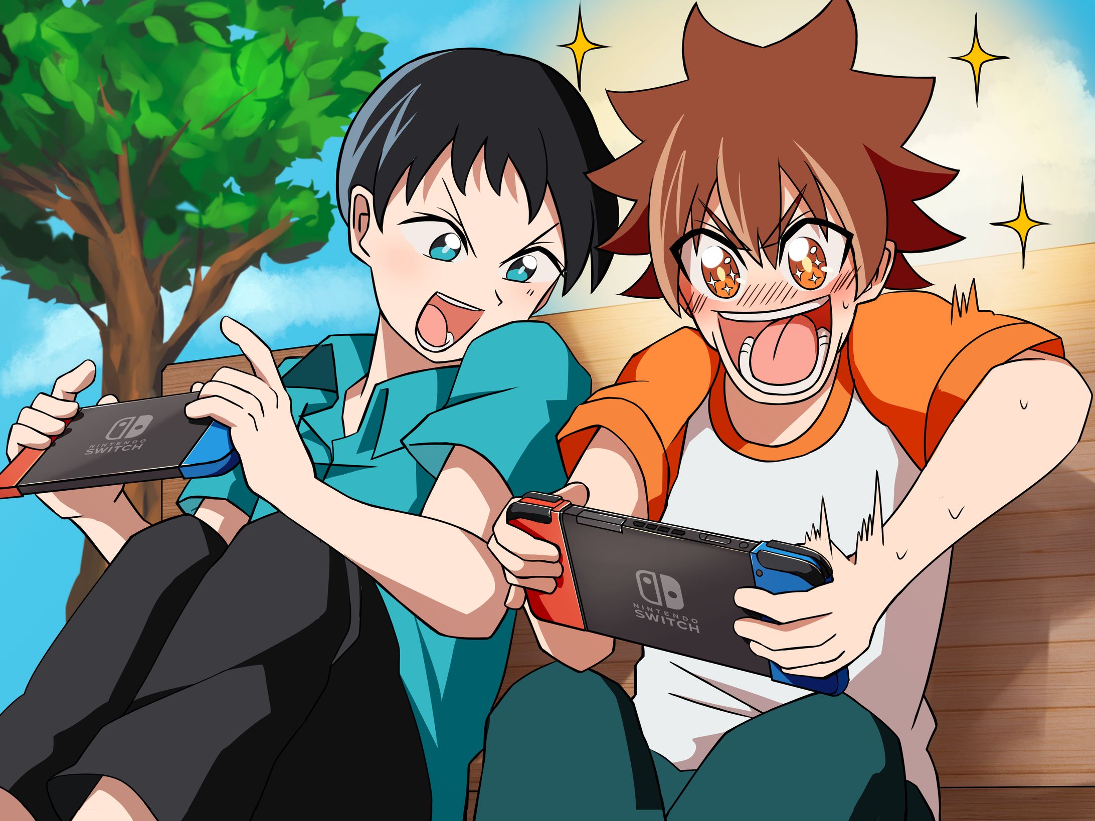 コロコロコミック8月号 カブトクワガタ特集ページ　挿絵-1