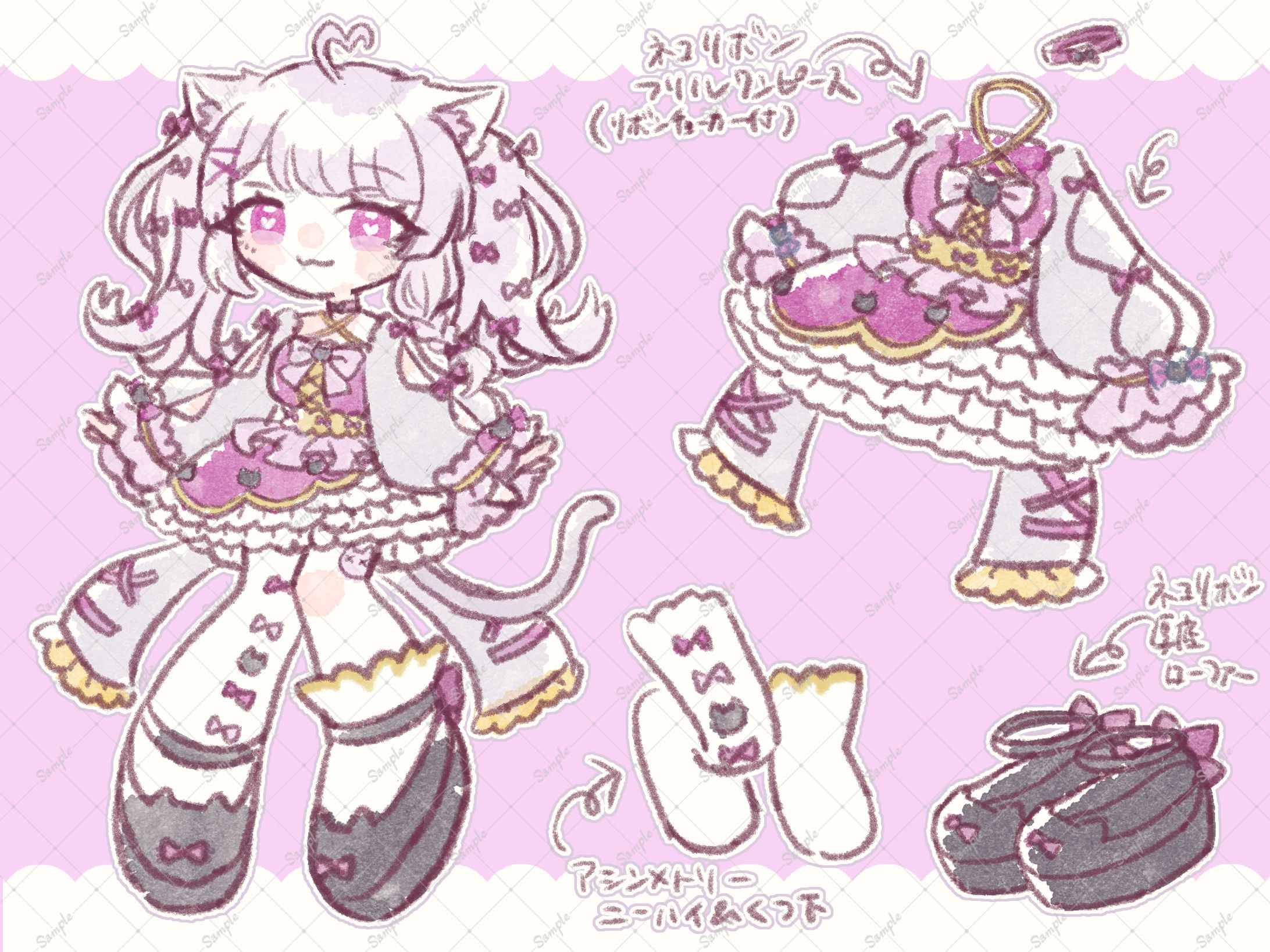 眠猫 ゆん様　簡易衣装デザインプラン-1