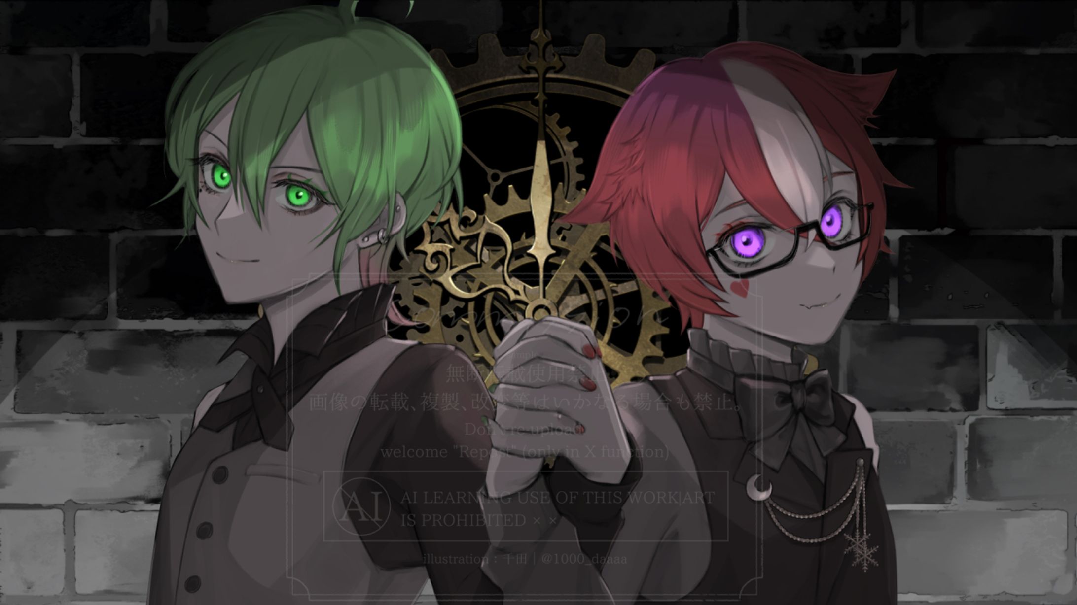 [お仕事]『レクイエム/Kanaria』歌ってみたMVイラスト-1