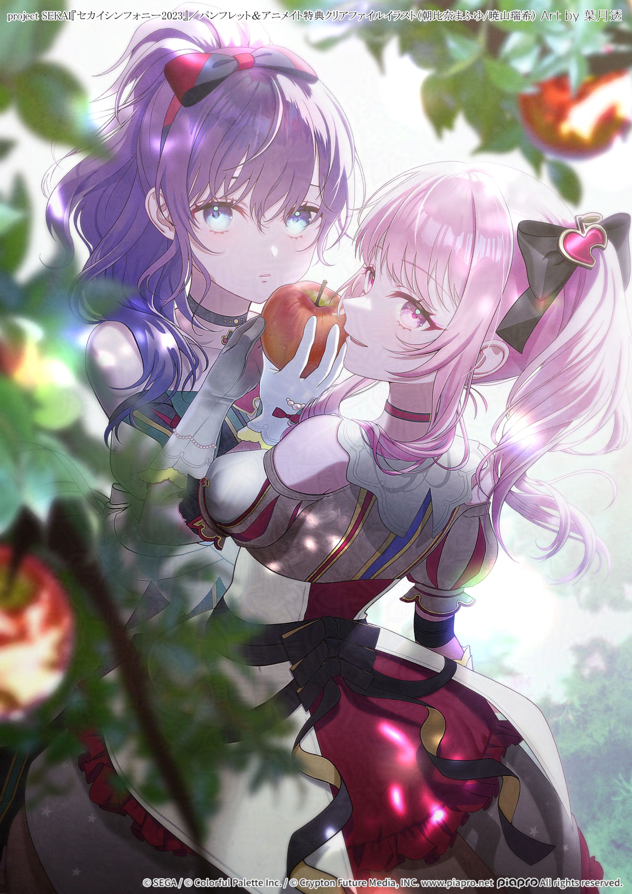 project SEKAI『セカイシンフォニー2023』／パンフレットイラスト＆アニメイト特典クリアファイル（朝比奈まふゆ/暁山瑞希）-1