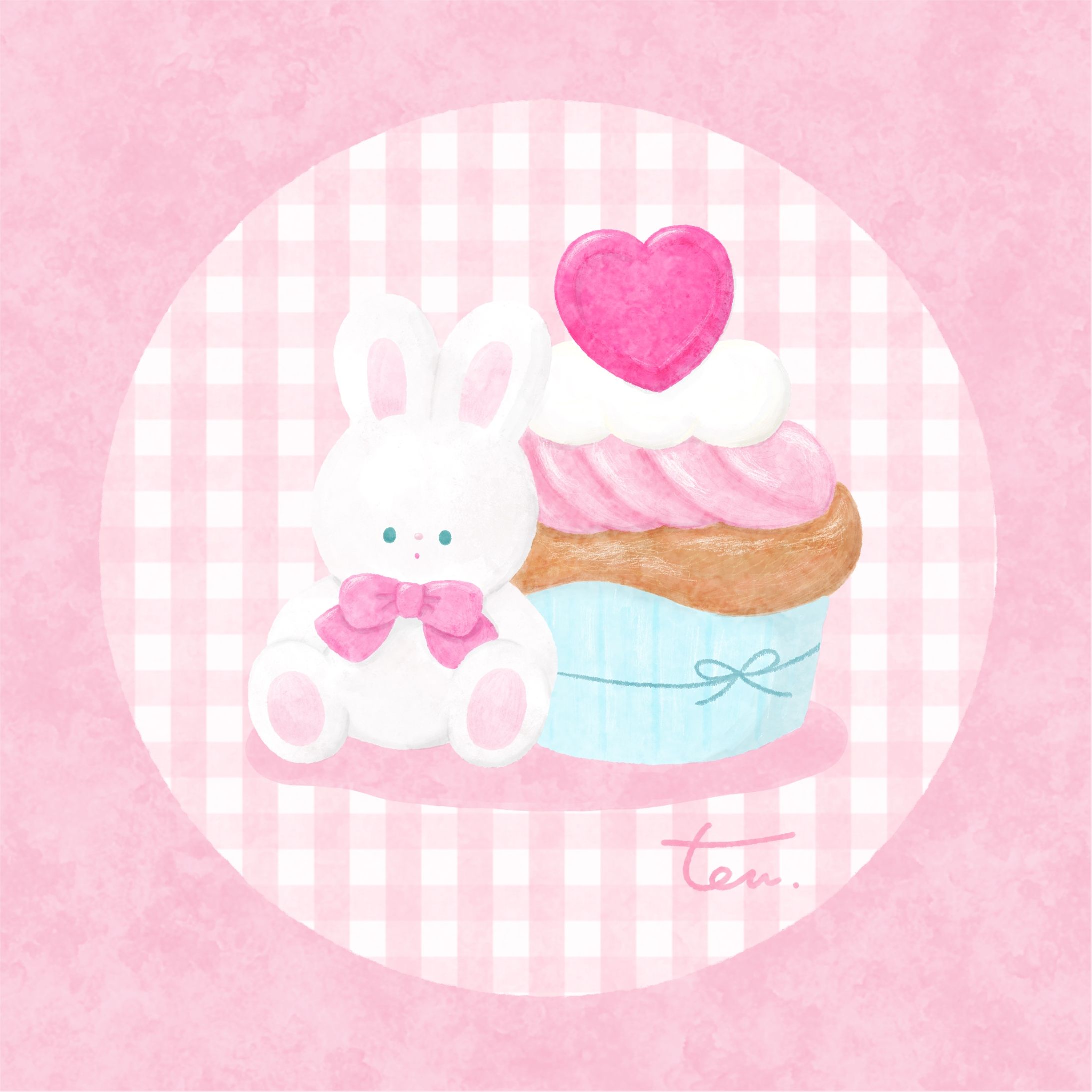 うさぎとカップケーキ-1