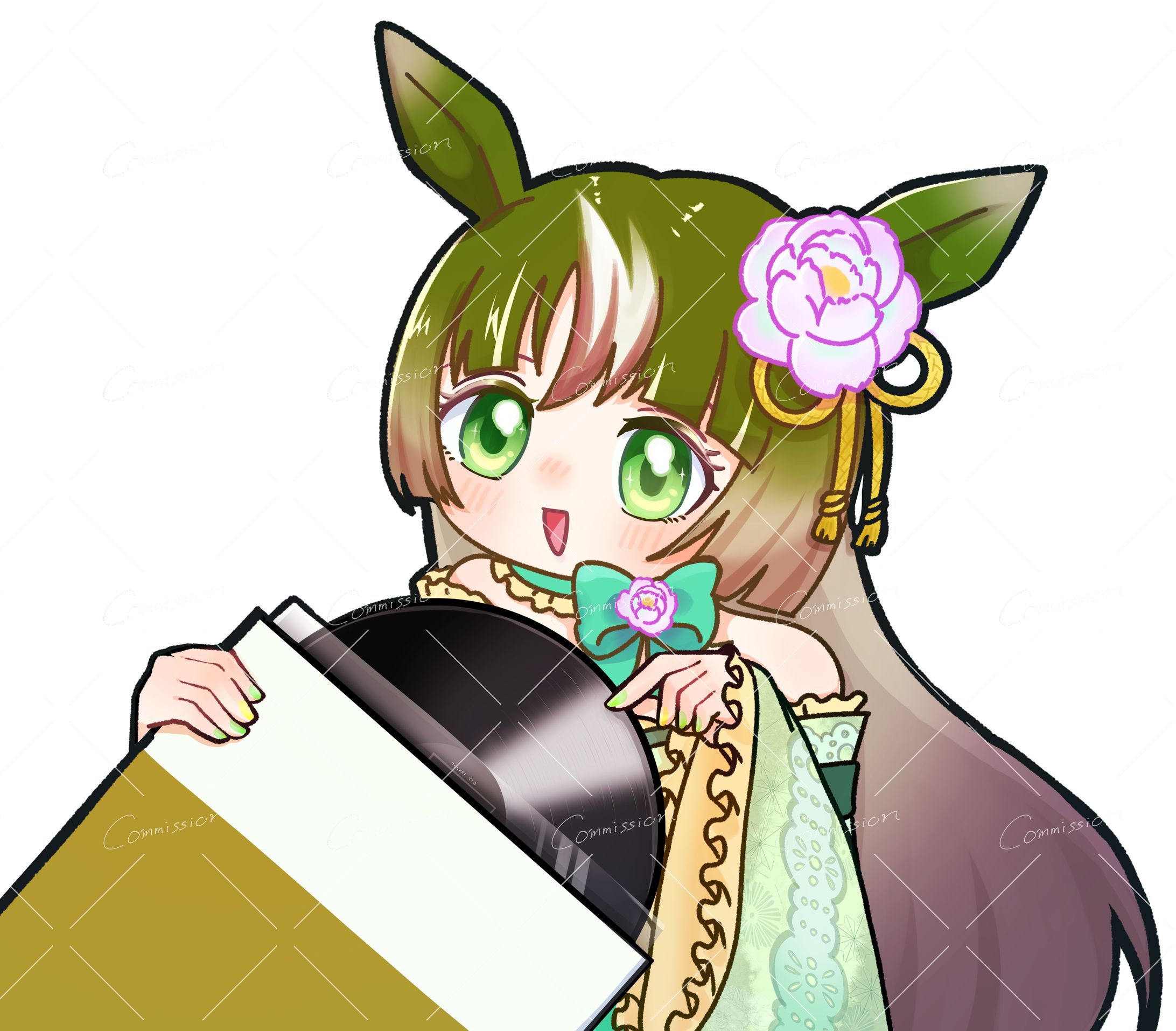 【Commission】冬華衣てぃお様　　配信サムネ用イラスト-1