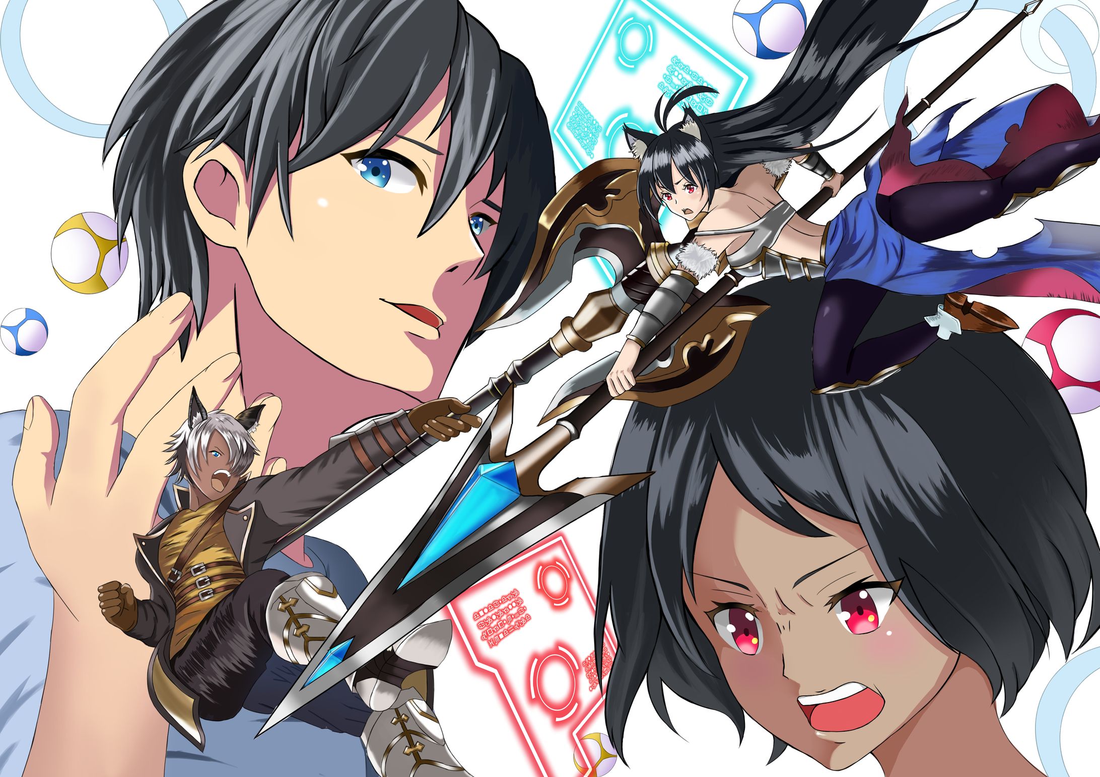 仮想世界バトルゲーム　（依頼絵）-1