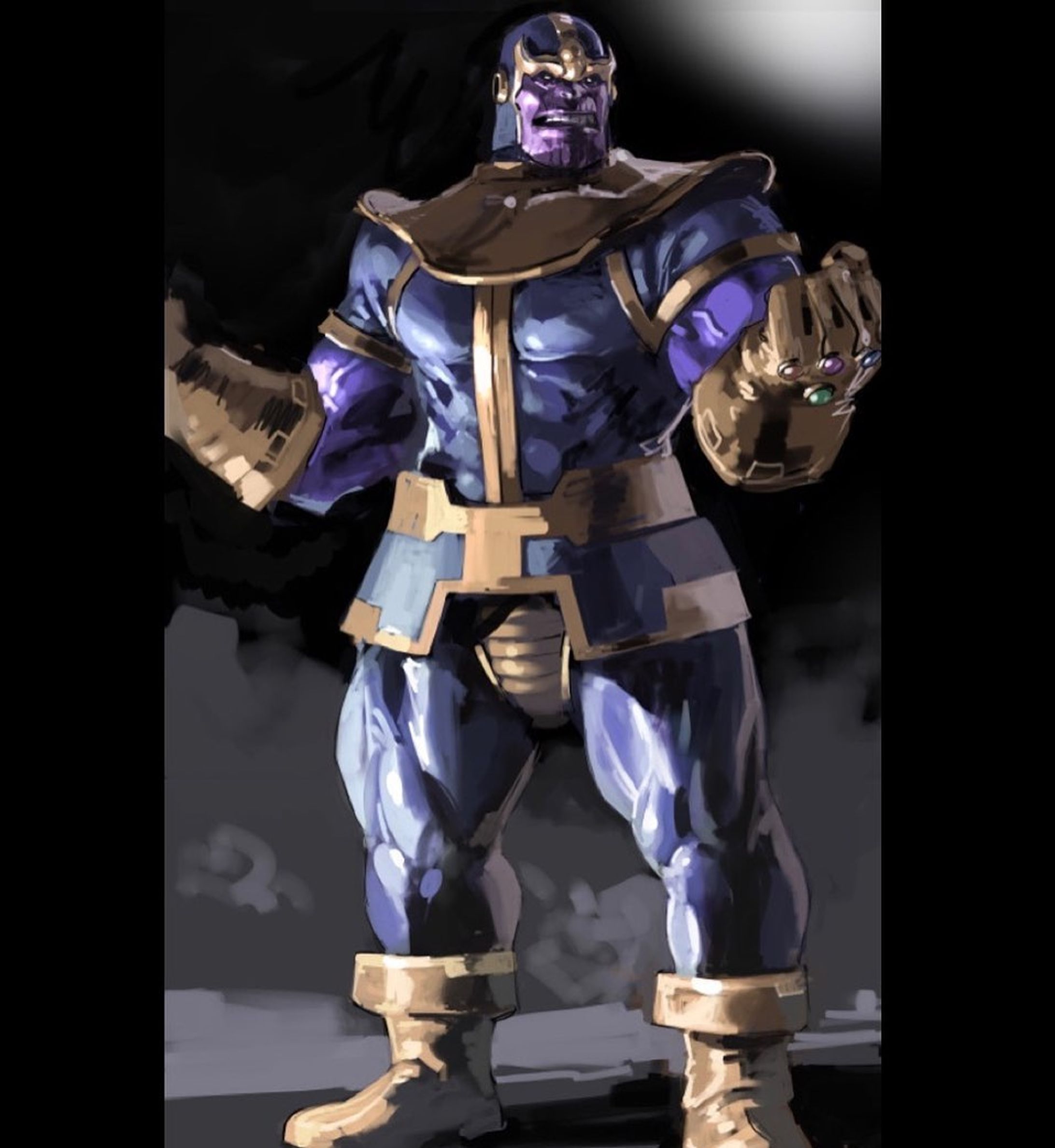 #illustration #art #drawing #fanart #marvel #thanos #イラスト #ファンアート #マーベル #サノス-1