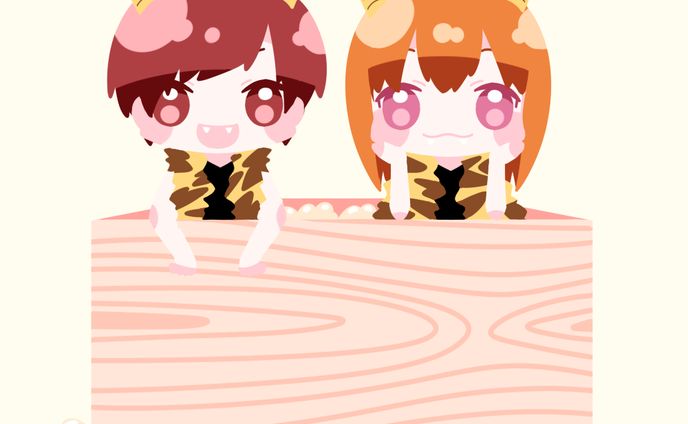 live2dイラスト、節分