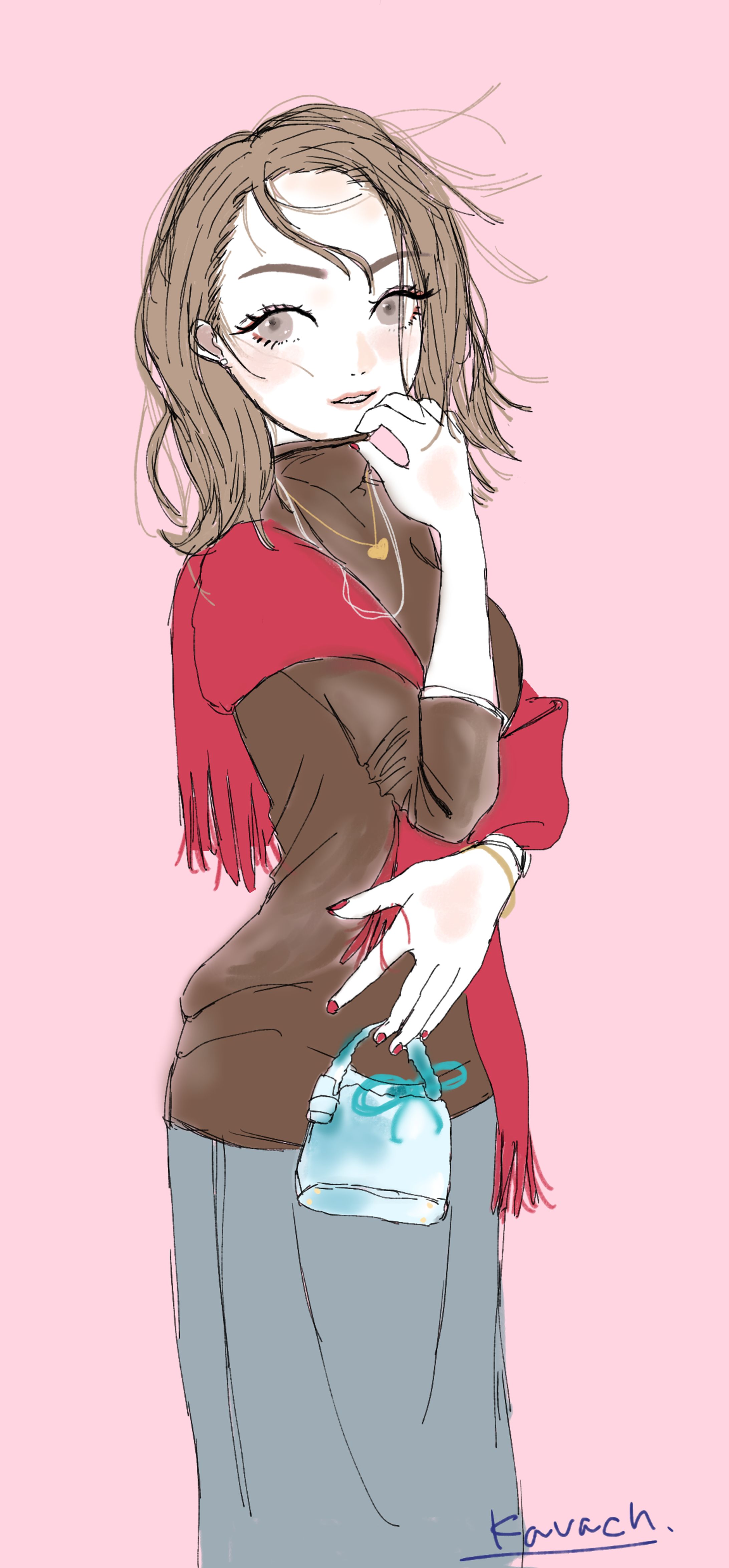 ファッション誌風イラスト-1