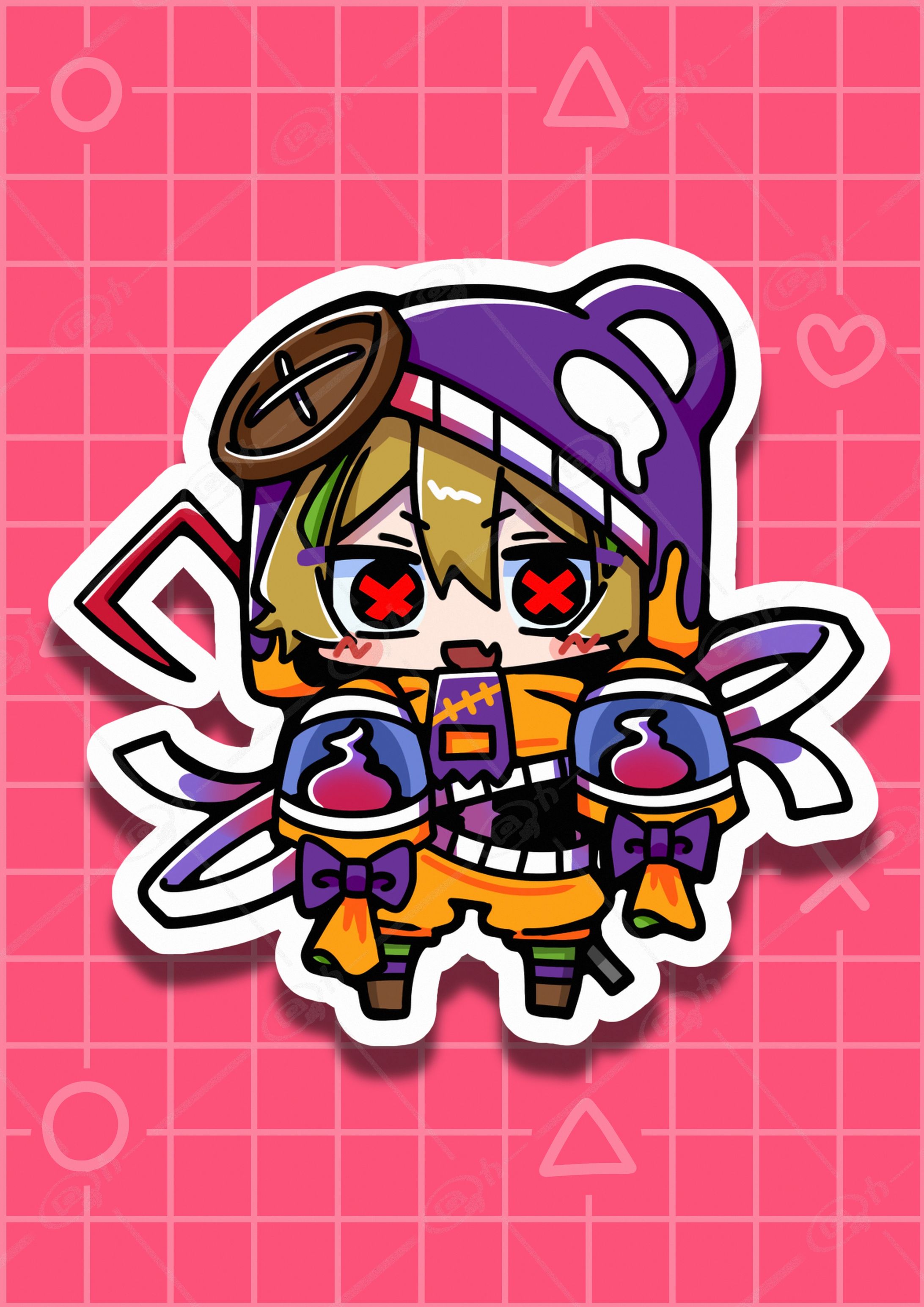 【オリジナル】ハロウィンミニキャライラスト-1