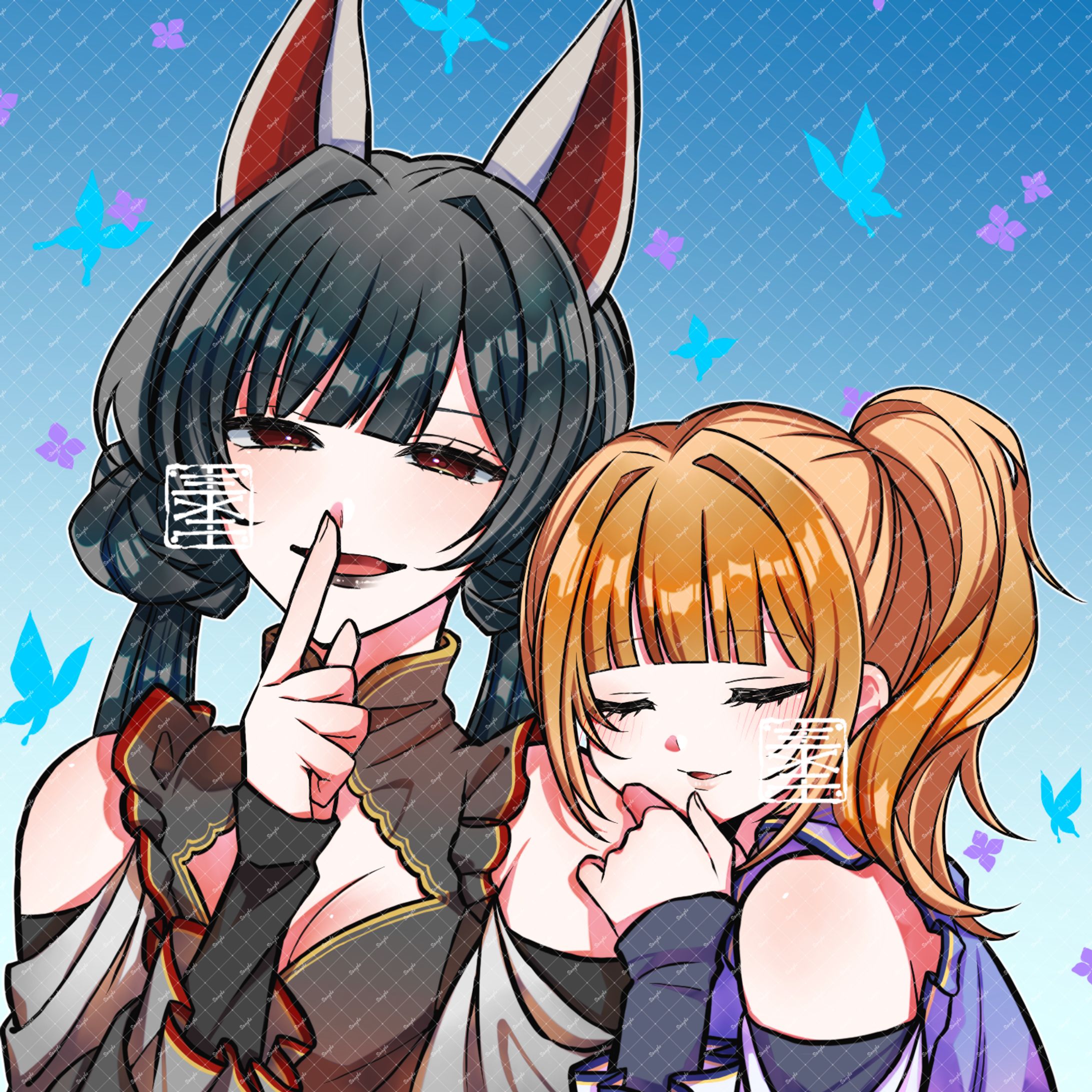 【work】月紫様【アイコンイラスト】-1