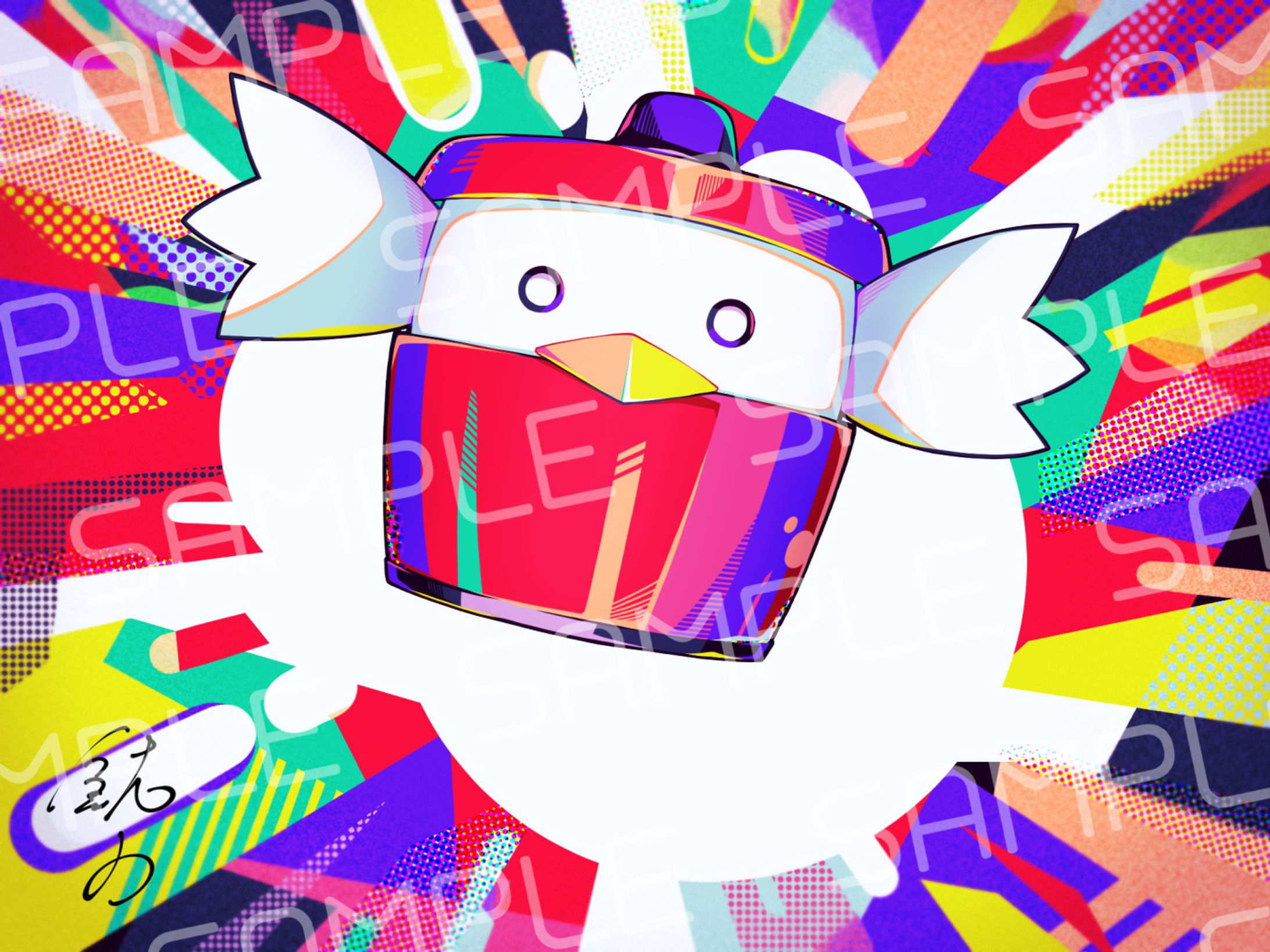 ぽへTシャツ購入特典用カードイラスト-1