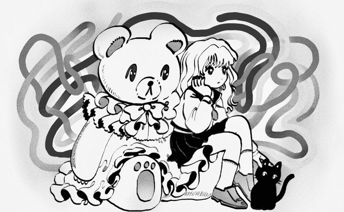日本、モノクロ