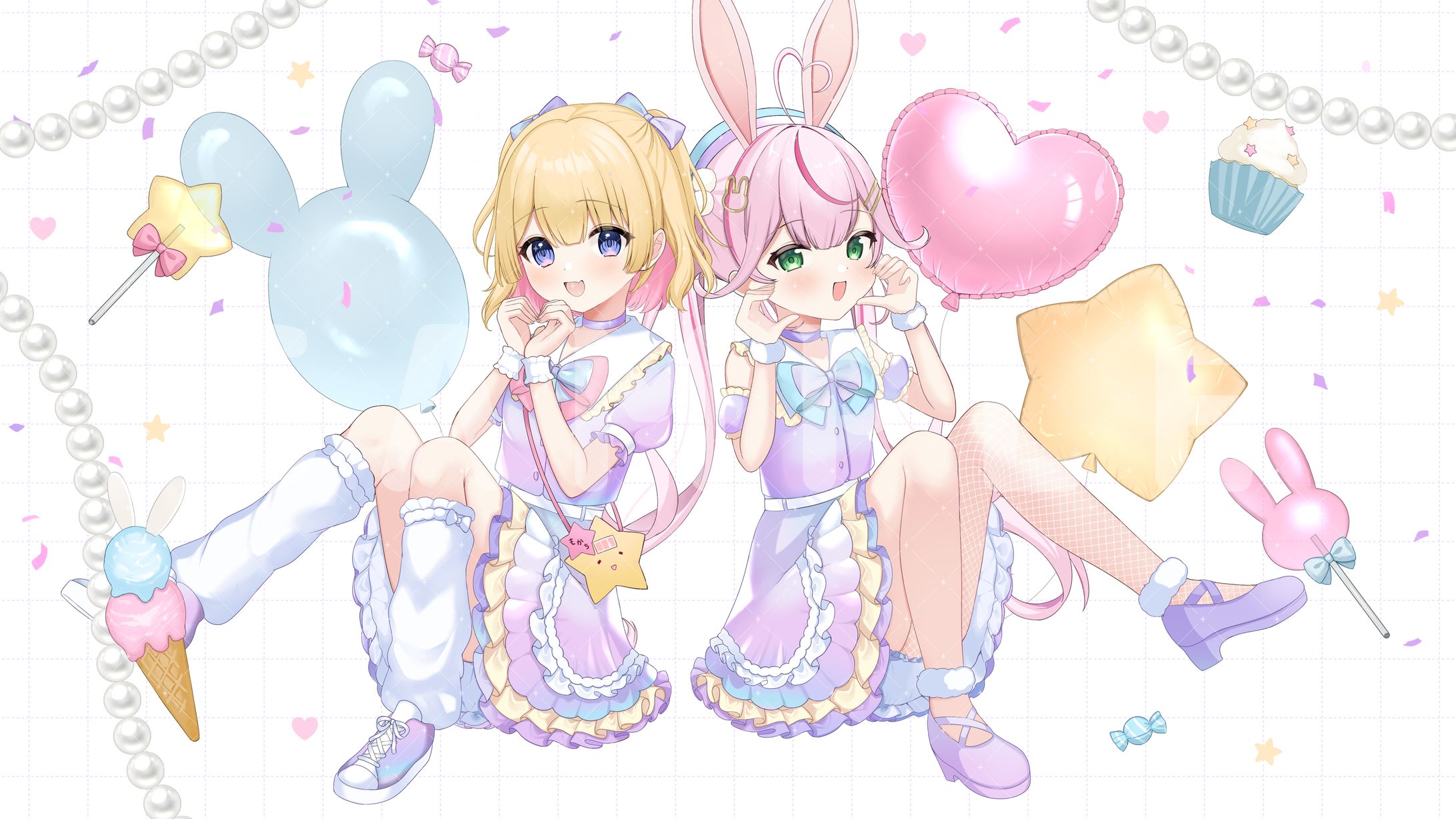 夢星もか様、餅月なこ様　MVイラスト-1