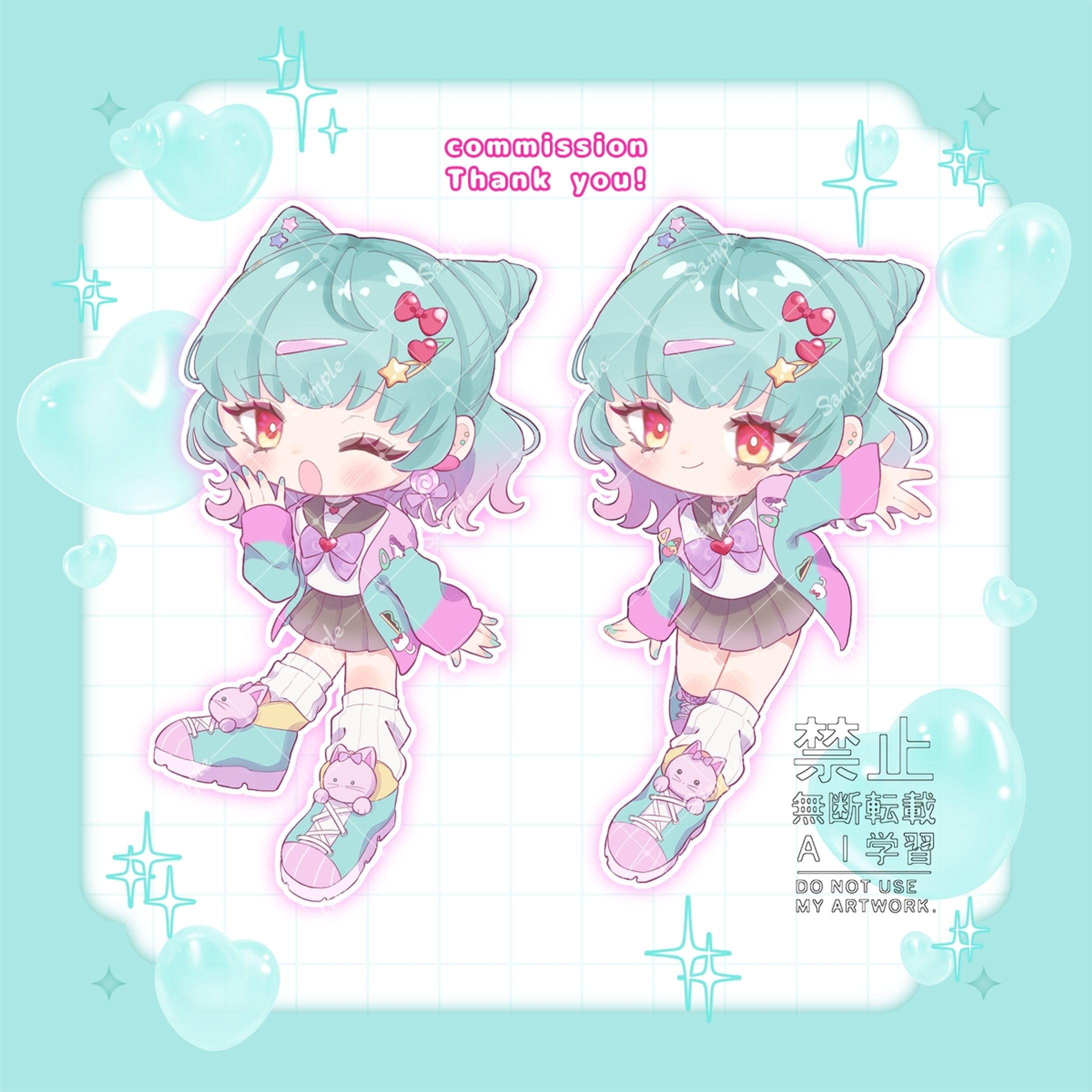 十×十百夏様 ミニキャラ-1