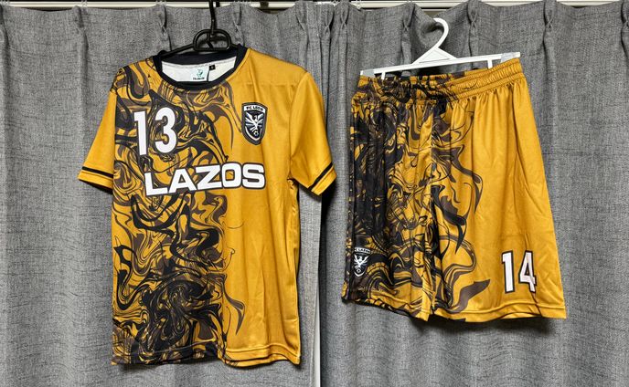FC LAZOSユニフォーム+トレーニングシャツデザイン
