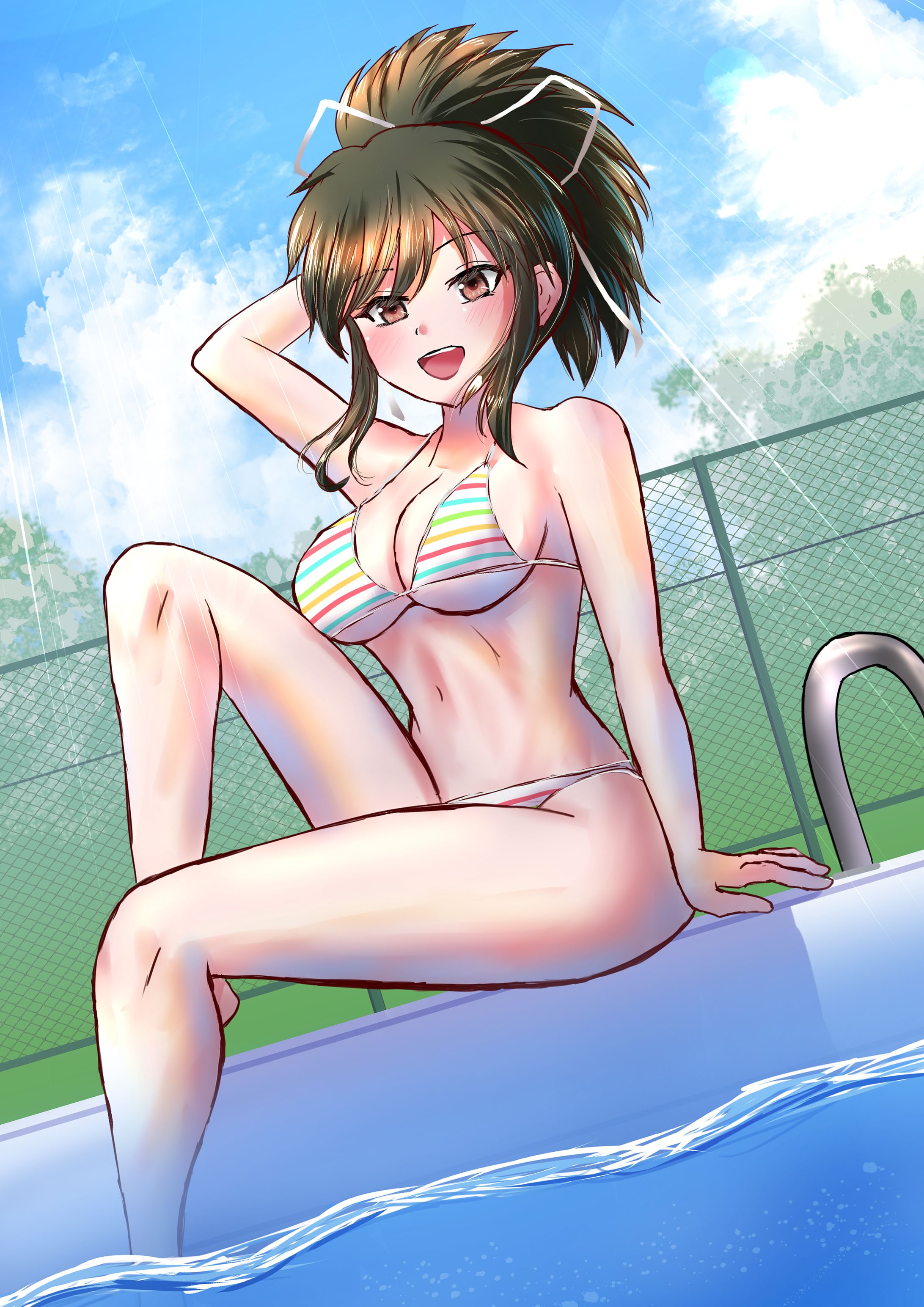 プールサイド飛鳥ちゃん-1