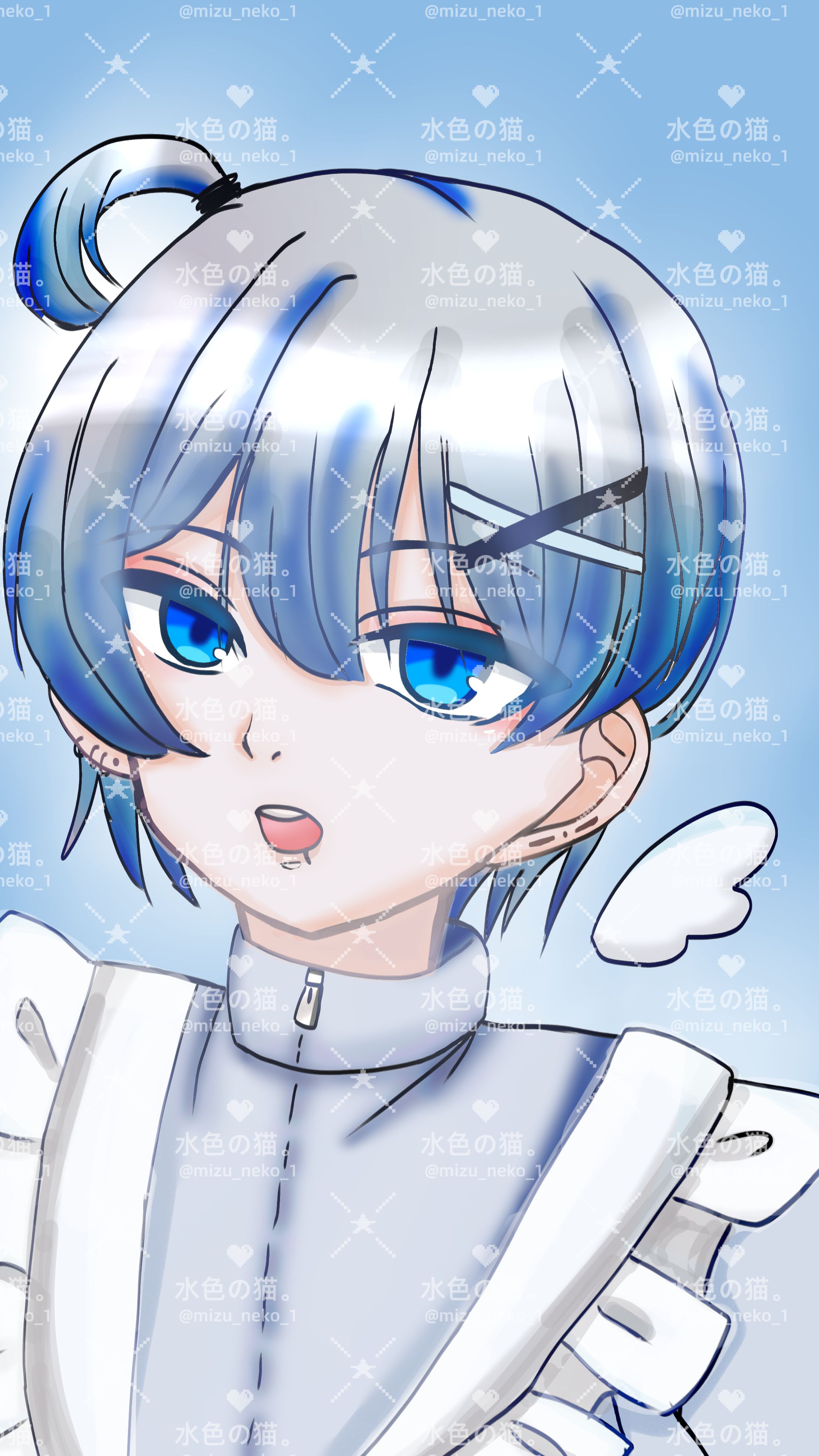 【OC】水色の猫。ジャージメイド-1