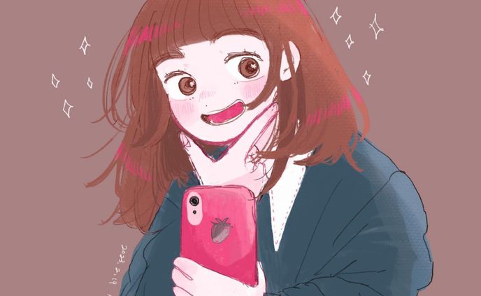 【創作】selfie〜〜〜〜⸝⋆⸝⋆ 𖤐˒˒ ◡̈！