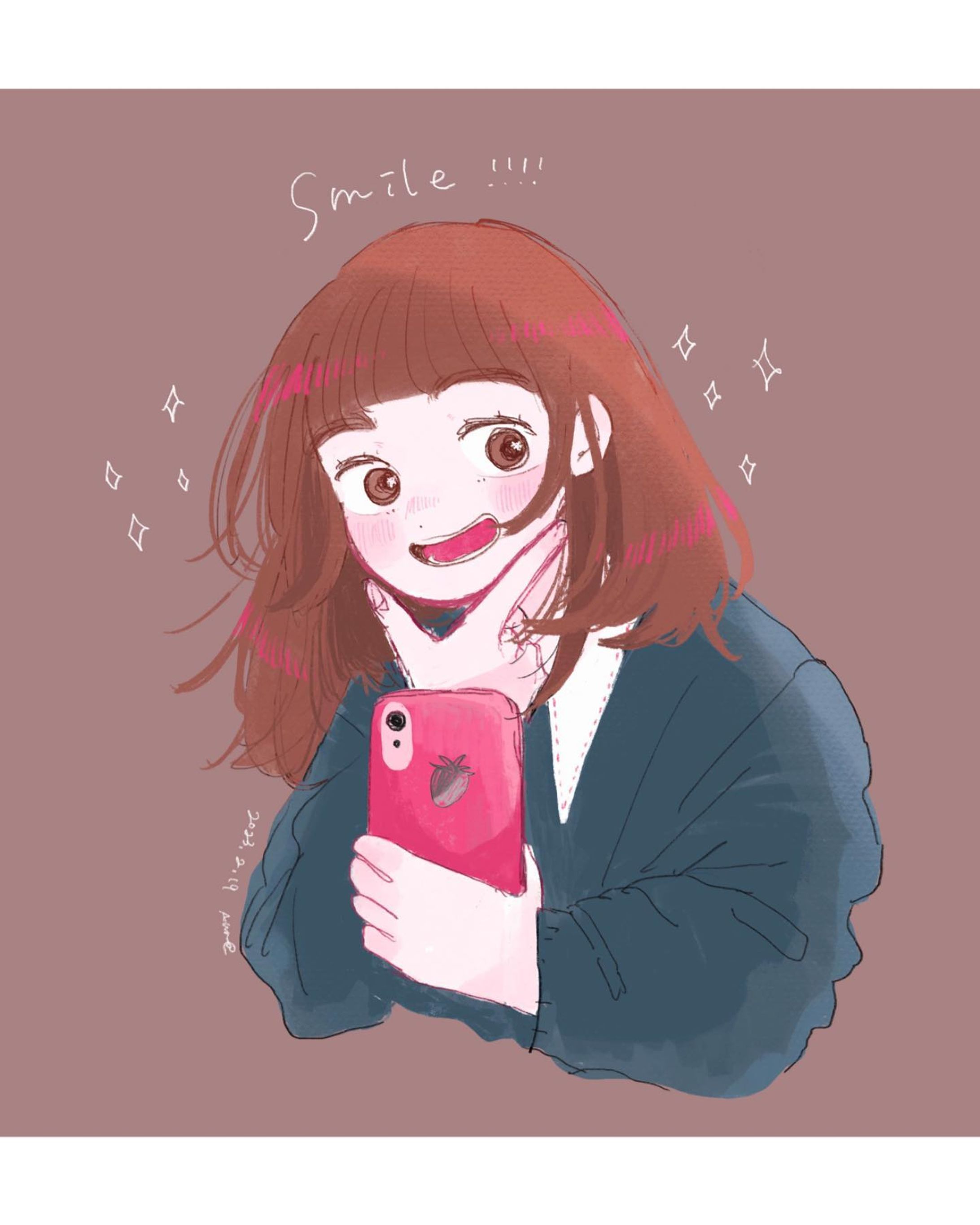 【創作】selfie〜〜〜〜⸝⋆⸝⋆ 𖤐˒˒ ◡̈！-1