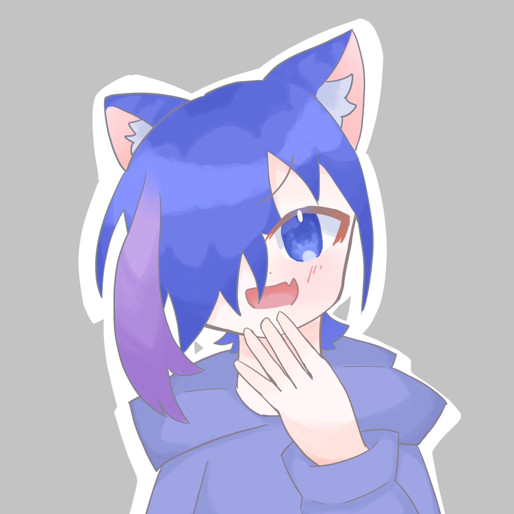 青髪缶バッジ用-1