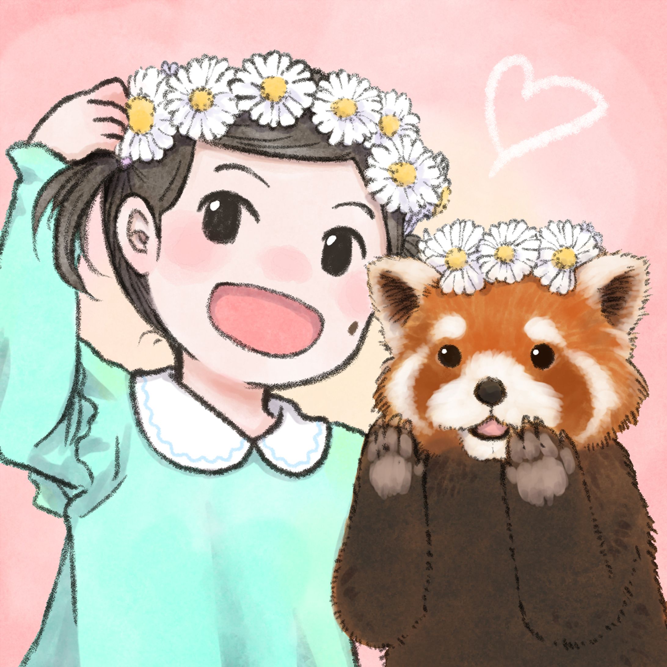 子供と動物アイコン見本-1