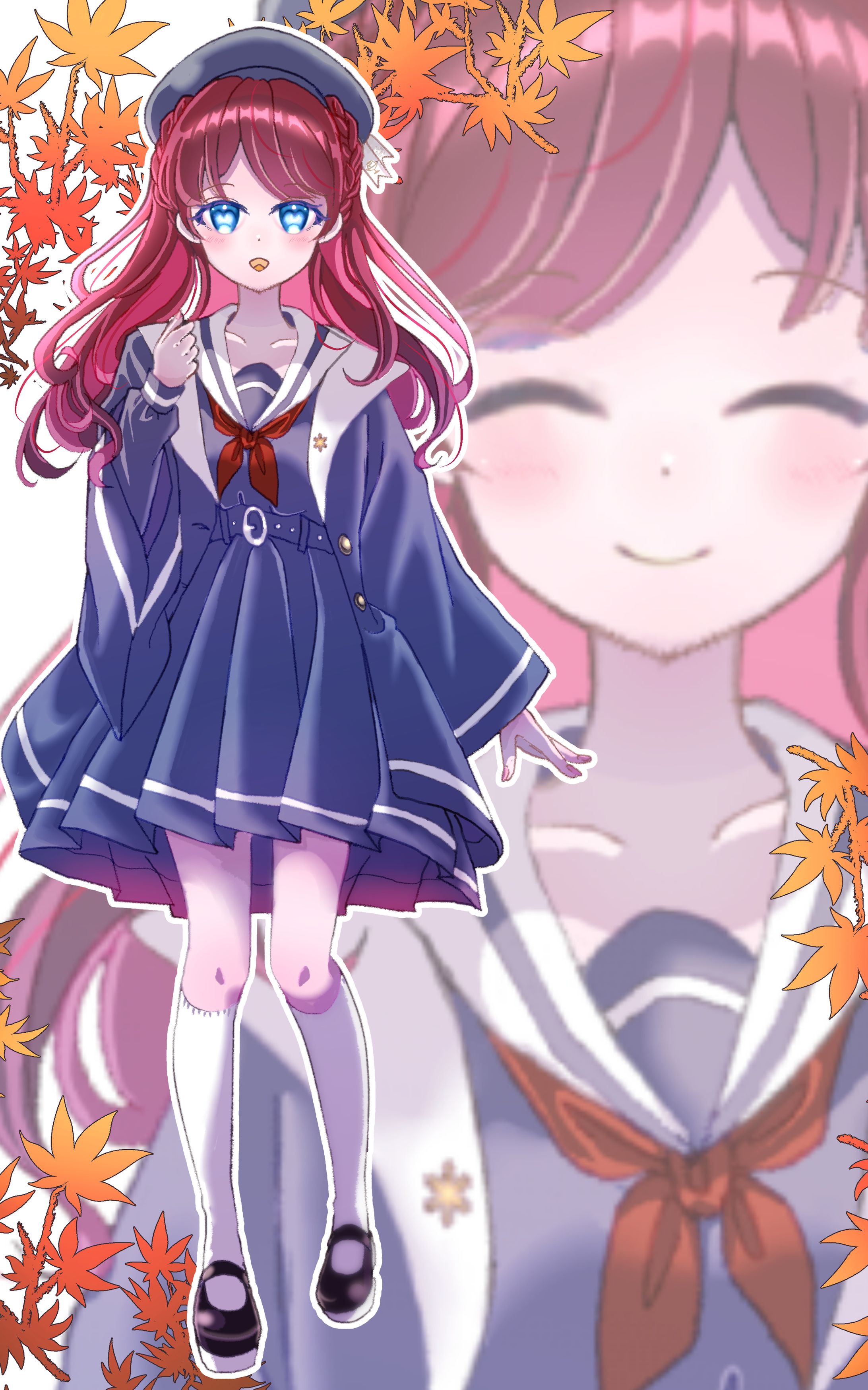 【お仕事】Vライバー・月雪ぷりん様の制服衣装立ち絵イラスト-1