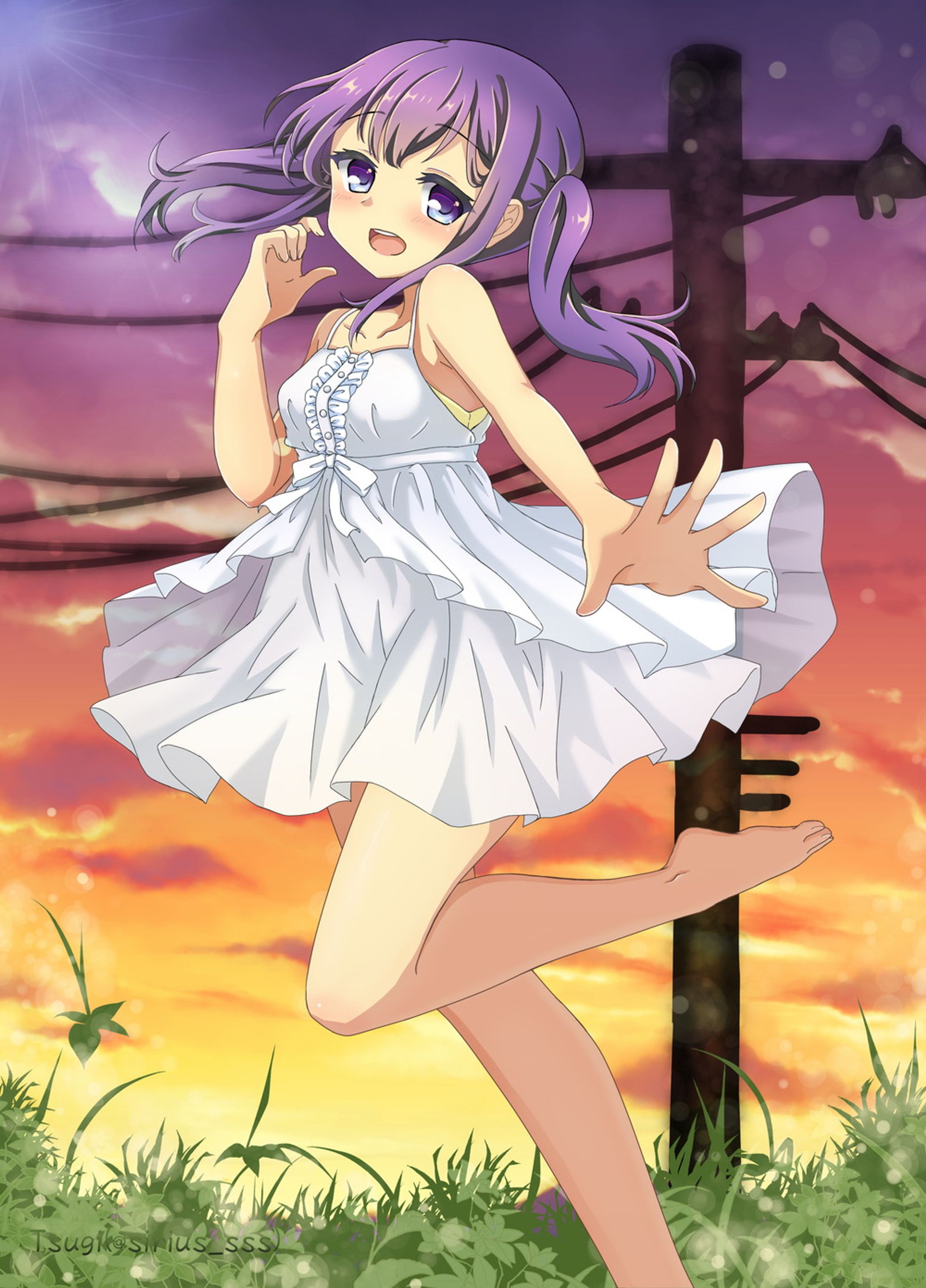 オリジナル【白いワンピースの女の子】-1