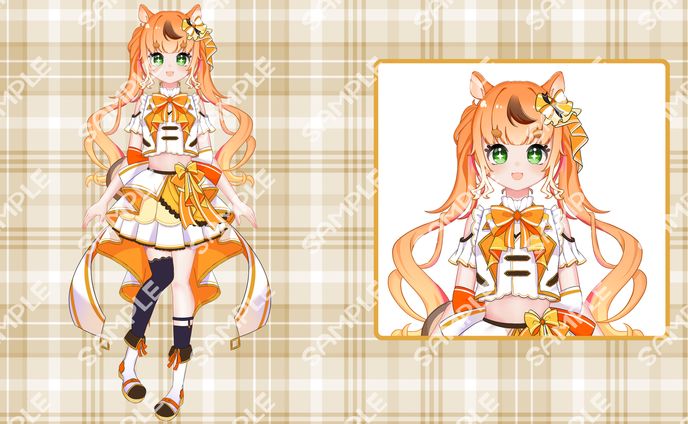 【キャラクターデザイン】　アイドル衣装　栗栖ルアン