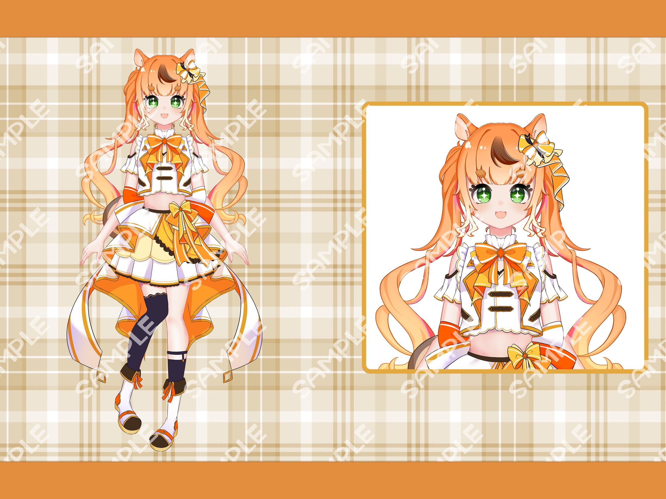 【キャラクターデザイン】　アイドル衣装　栗栖ルアン-1