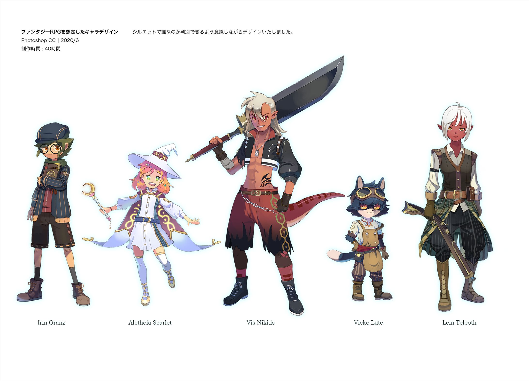 趣味でのキャラクターデザイン-1