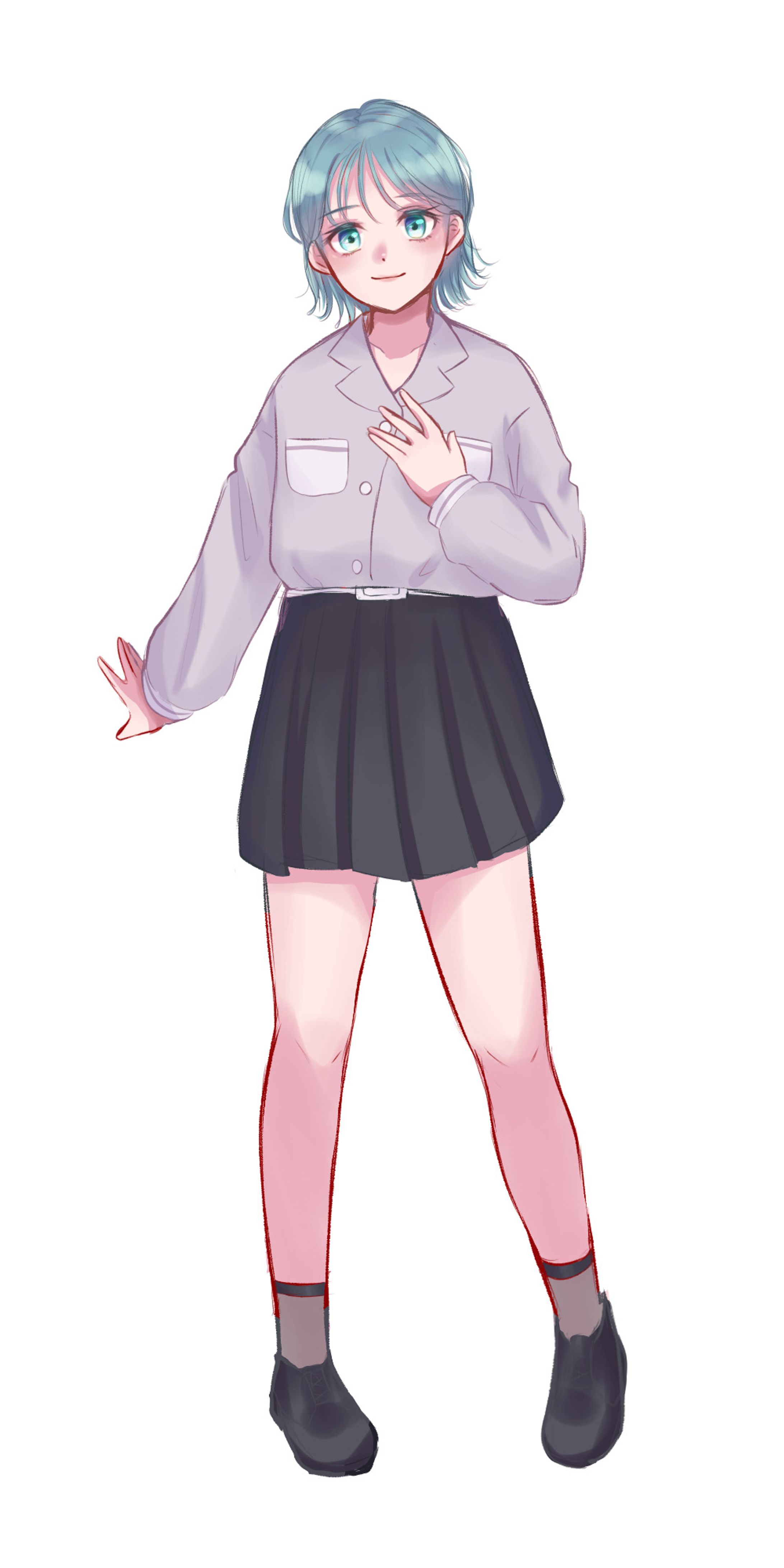 【オリジナル】衣装差分あり立ち絵イラスト-1