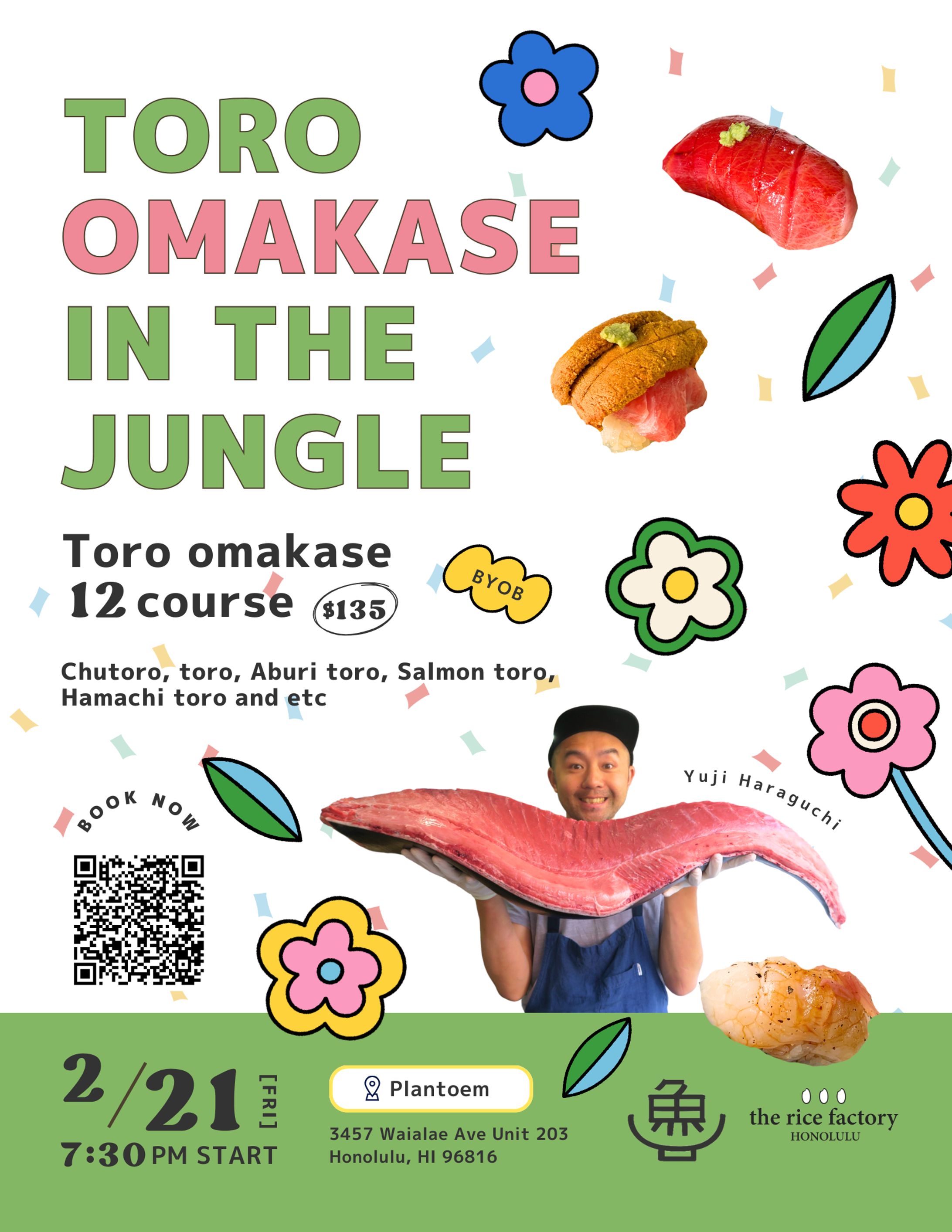Work of Sushi pop-up event flyer design in Honolulu-1