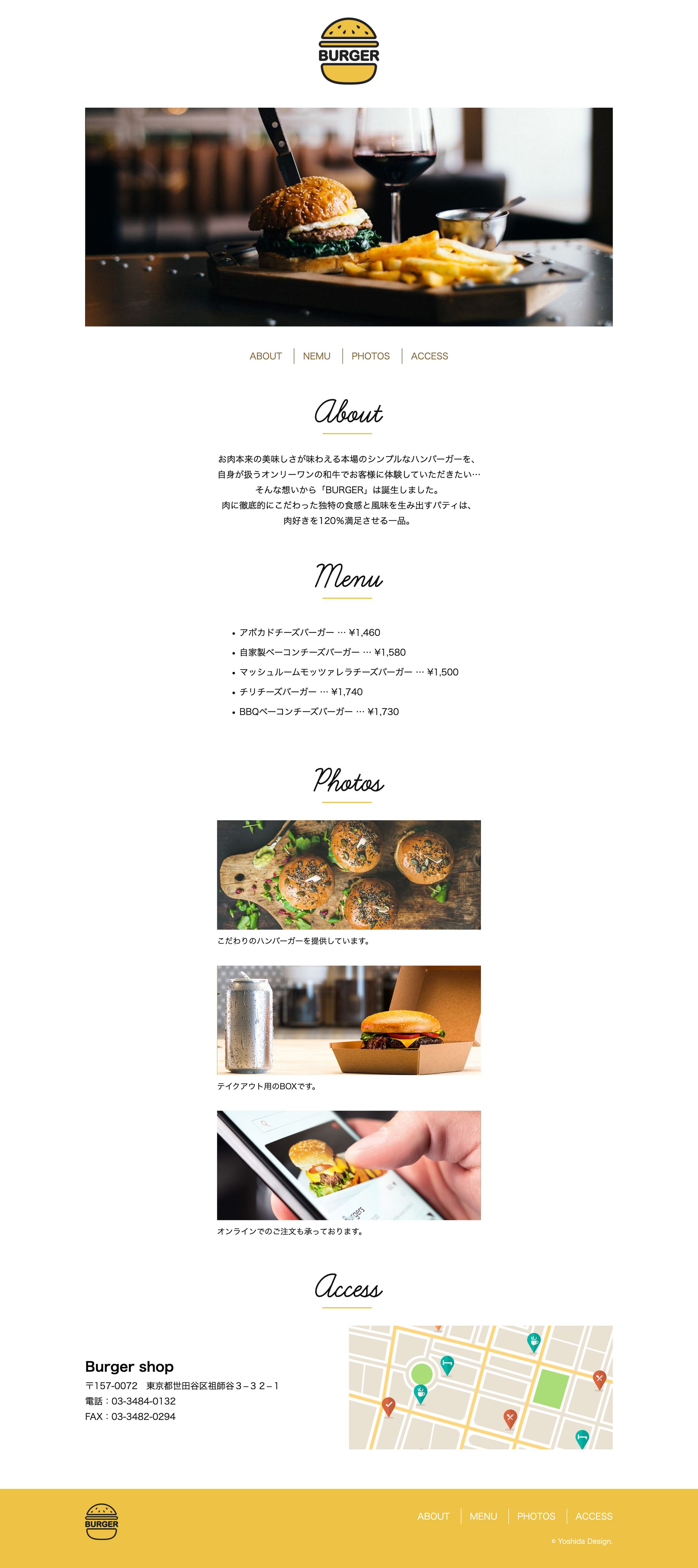 no.1BURGERSHOP SAMPLE -1