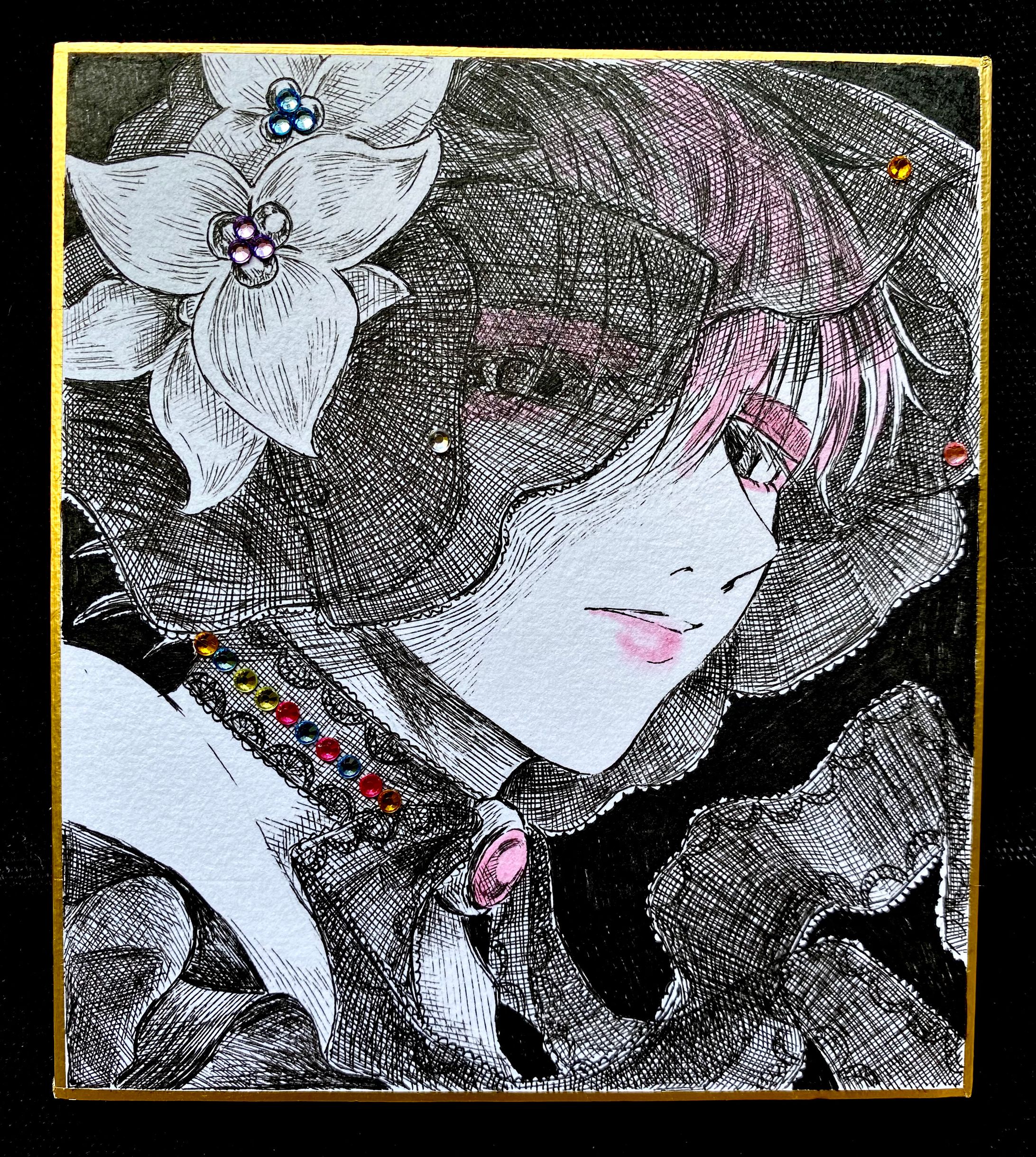 ファンアート/アナログ色紙(複数枚)-1